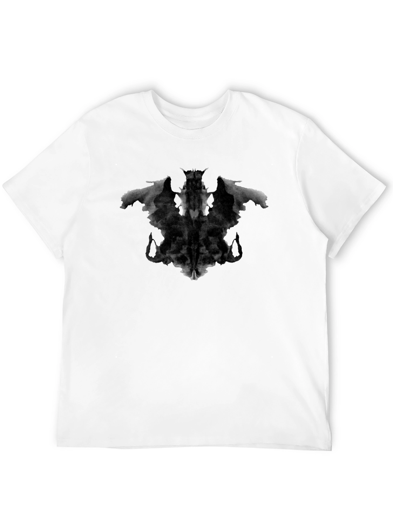 Black Rorschach Inkblot Graphic Tee - Classic Black view 12