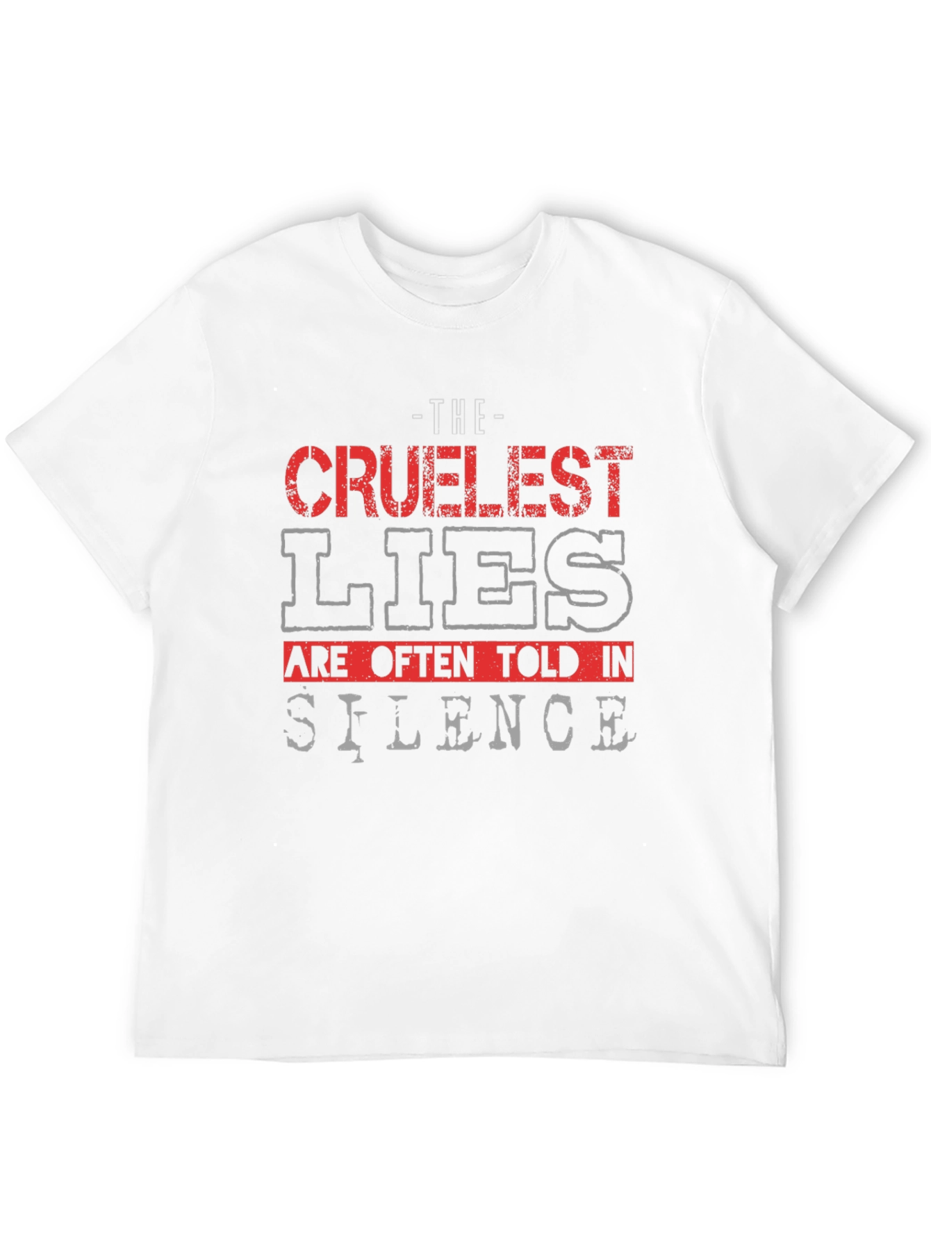 Black Cruelest Lies Graphic T-Shirt view 12