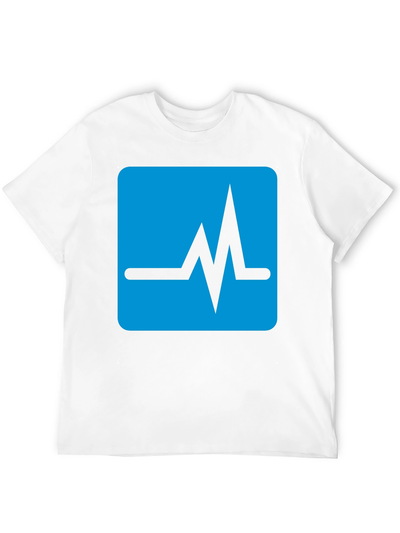 Black Heartbeat Graphic T-Shirt - Black Crew Neck Tee view 12