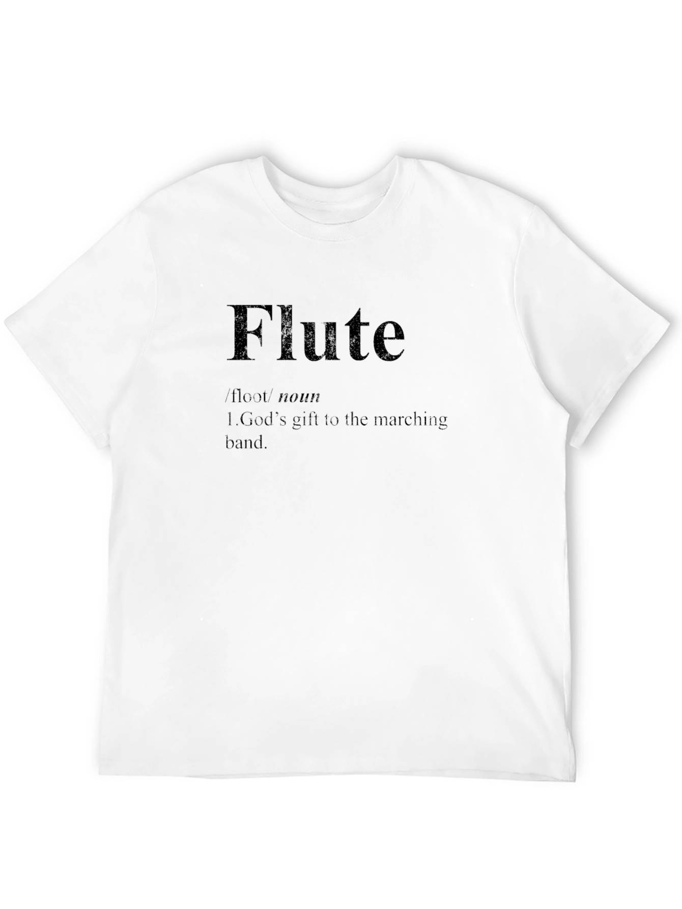 Black Flute Definition T-Shirt: Musician Marching Band Gift Tee view 12