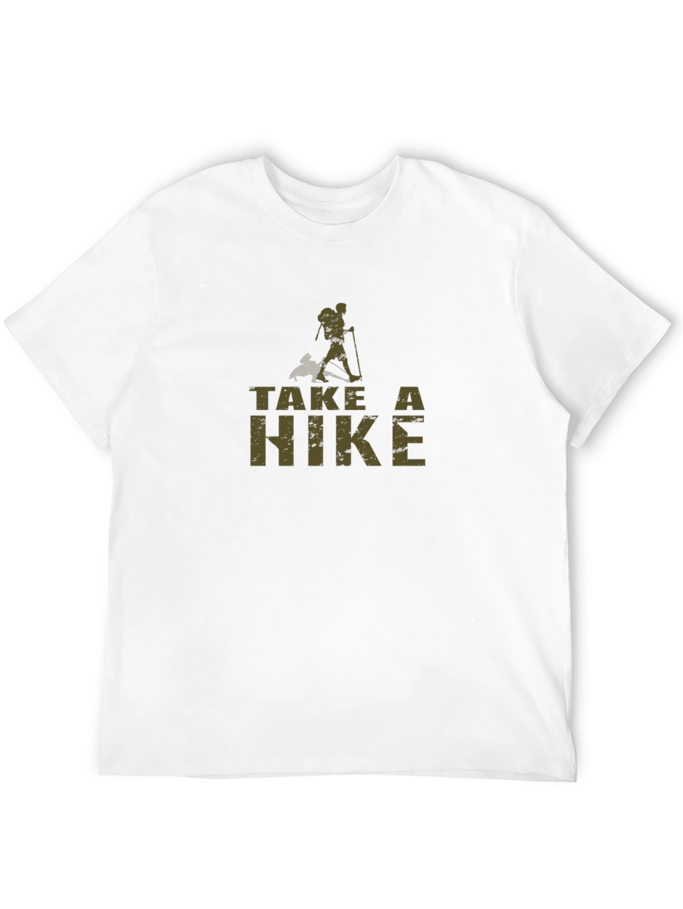 Black Take a Hike T-Shirt - Black Hiking Apparel view 12