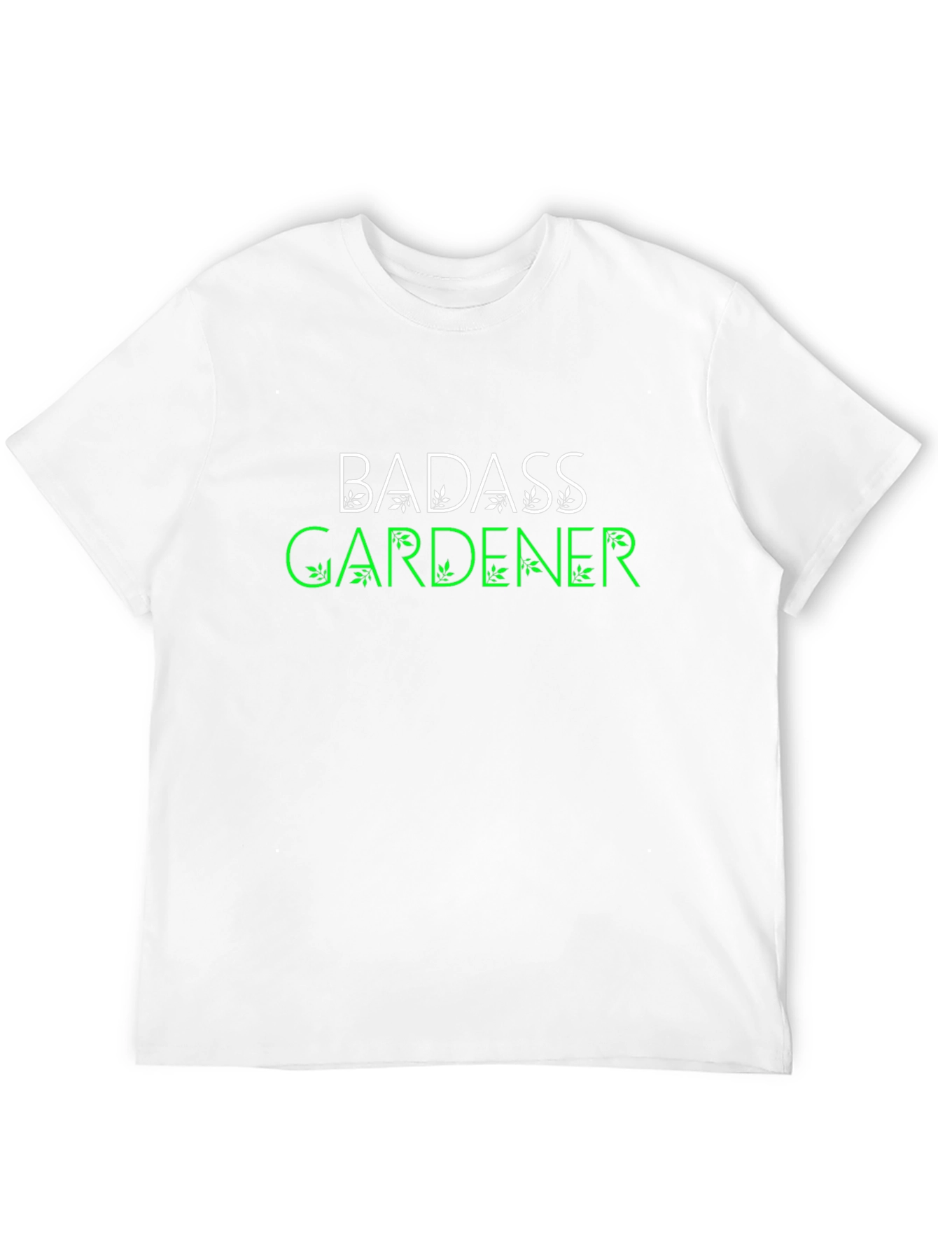 Black Badass Gardener T-Shirt - Black Cotton Tee view 12