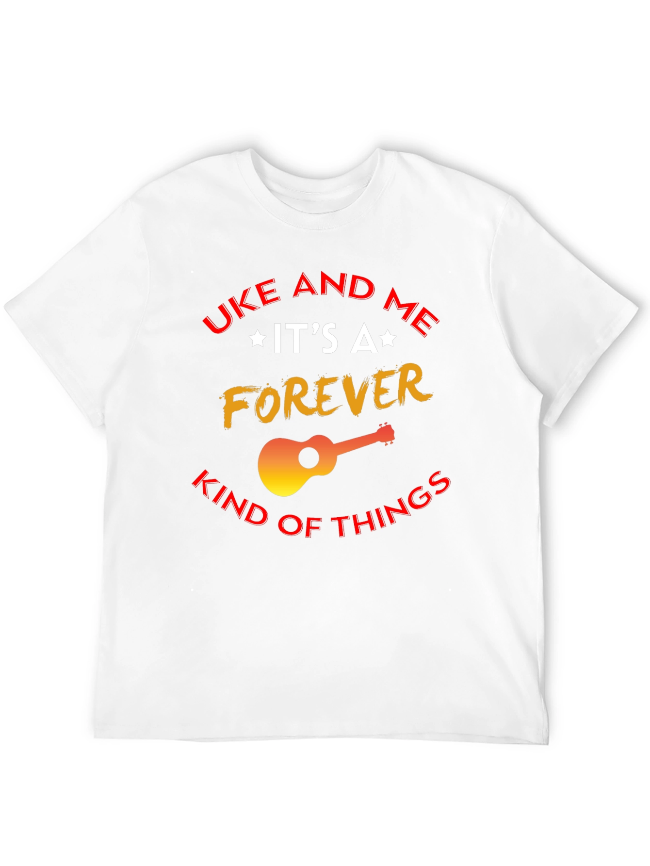 Black Uke and Me Forever T-Shirt - Music Lover Tee view 12