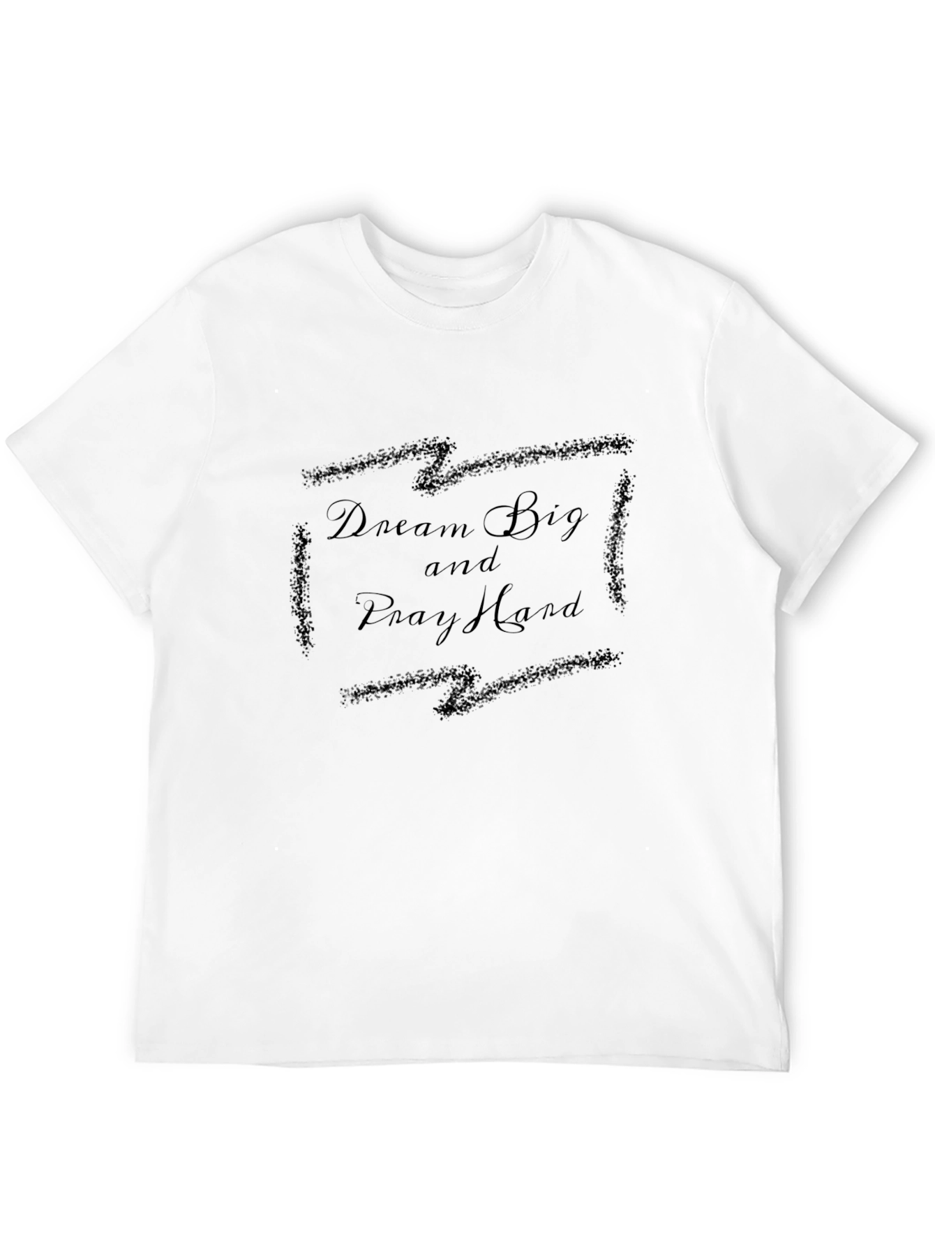 Black Dream Big Pray Hard Black Tee view 12