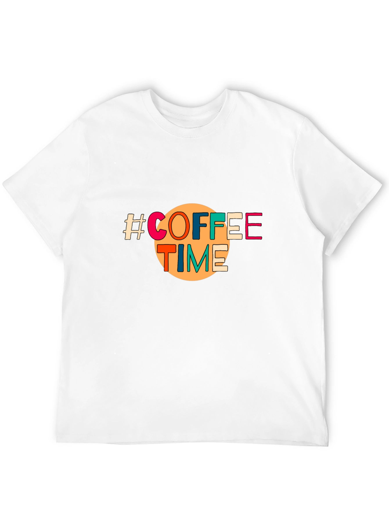 Black Coffee Time Graphic Tee - Unisex Black T-Shirt view 12
