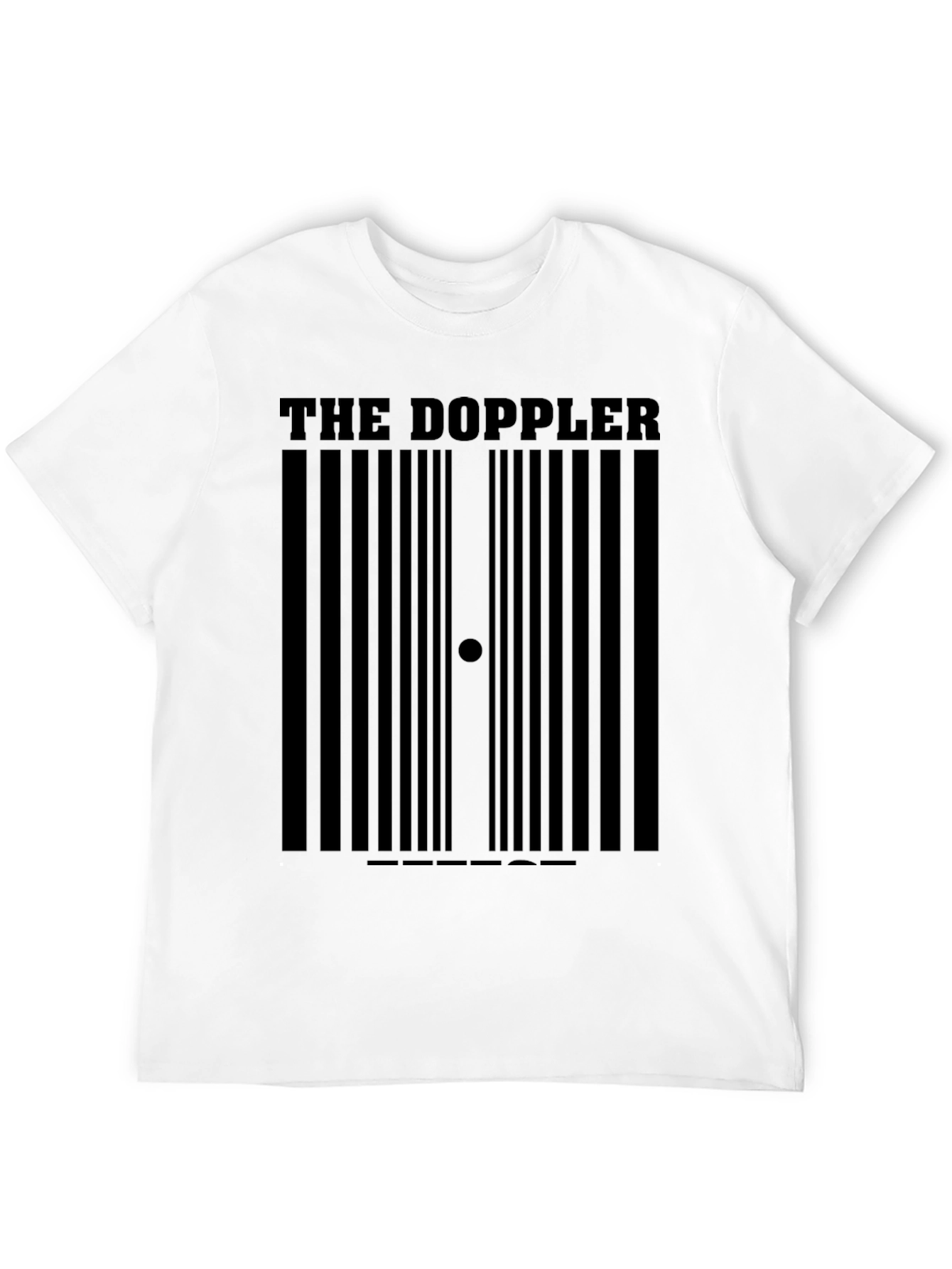Black The Doppler Barcode Black T-Shirt view 12