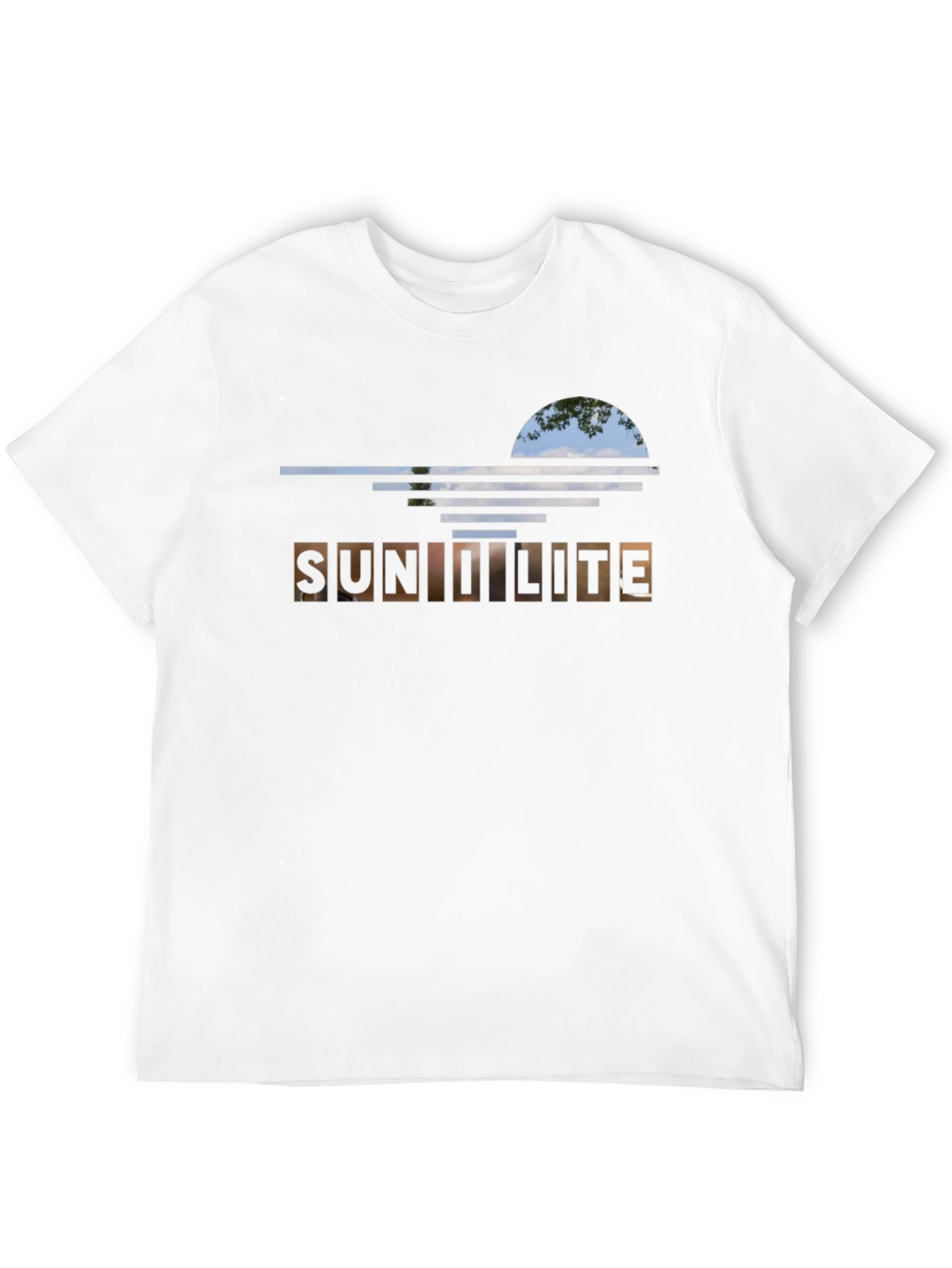 Black Sunlit Design Black T-Shirt view 12