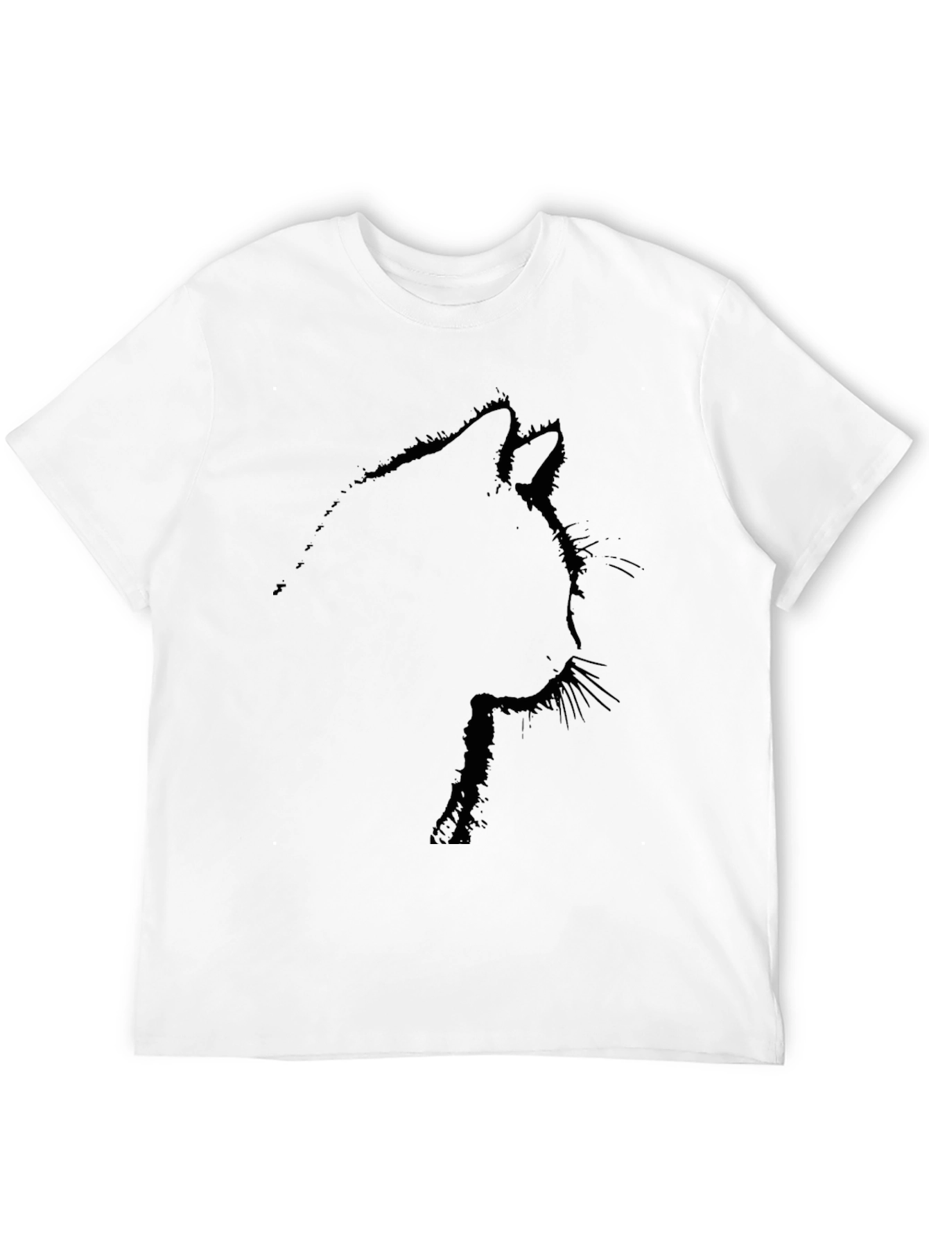 Black Black Cat Silhouette T-Shirt view 12