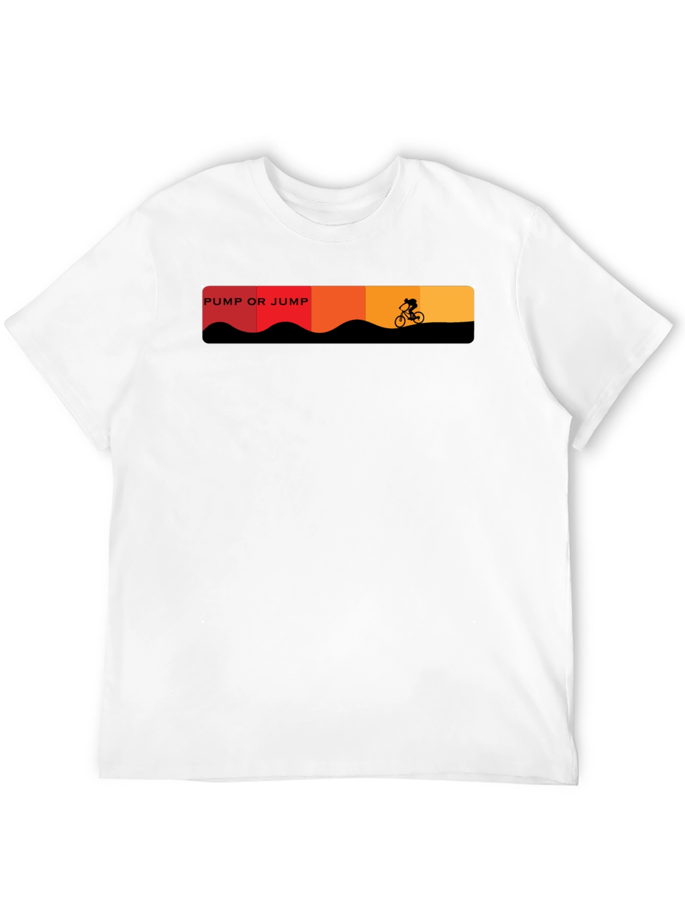 Black Pump or Jump Mountain Bike T-Shirt - Black view 12