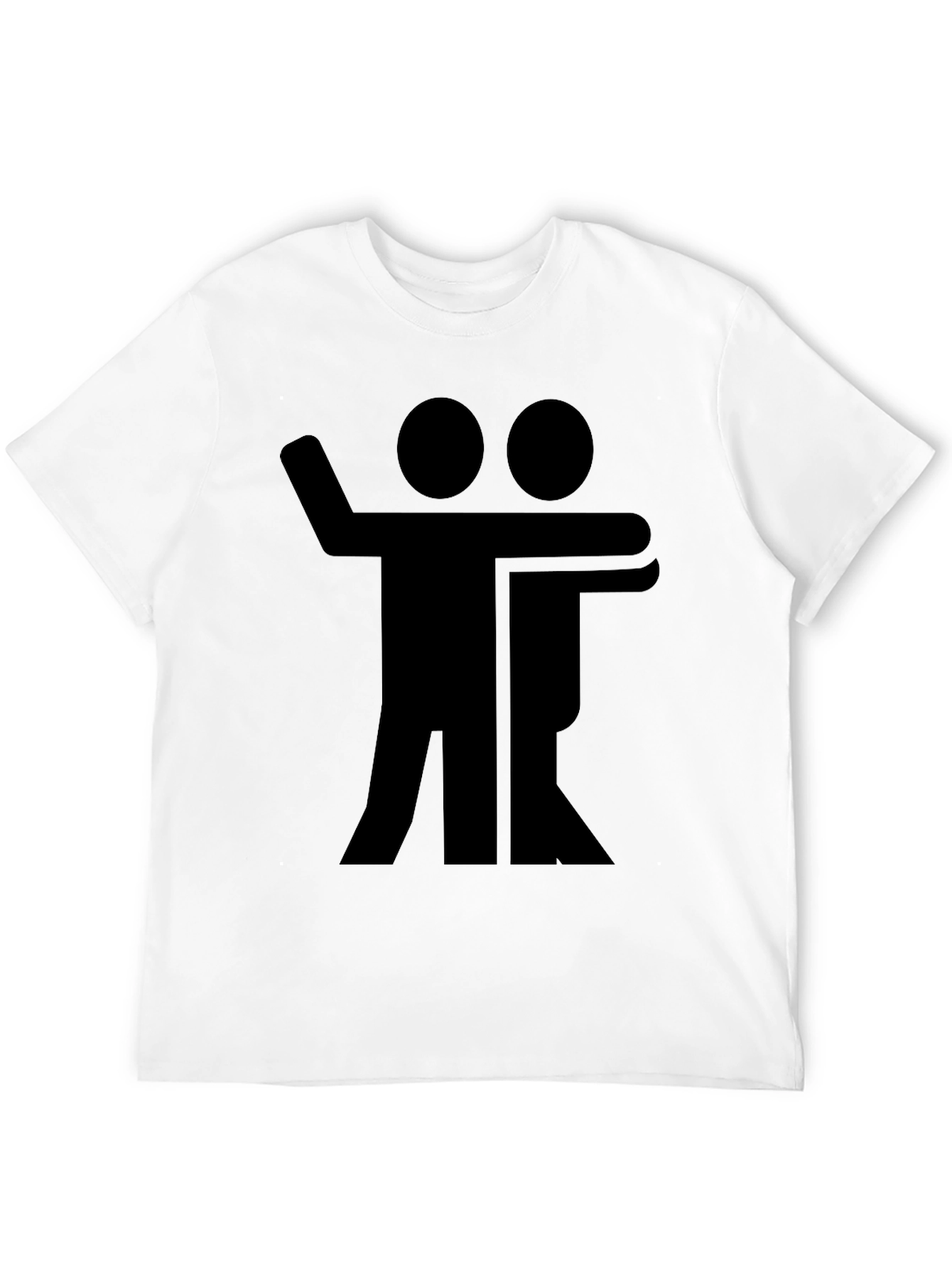Black Black Graphic Tee - Hugging Figures Design view 12