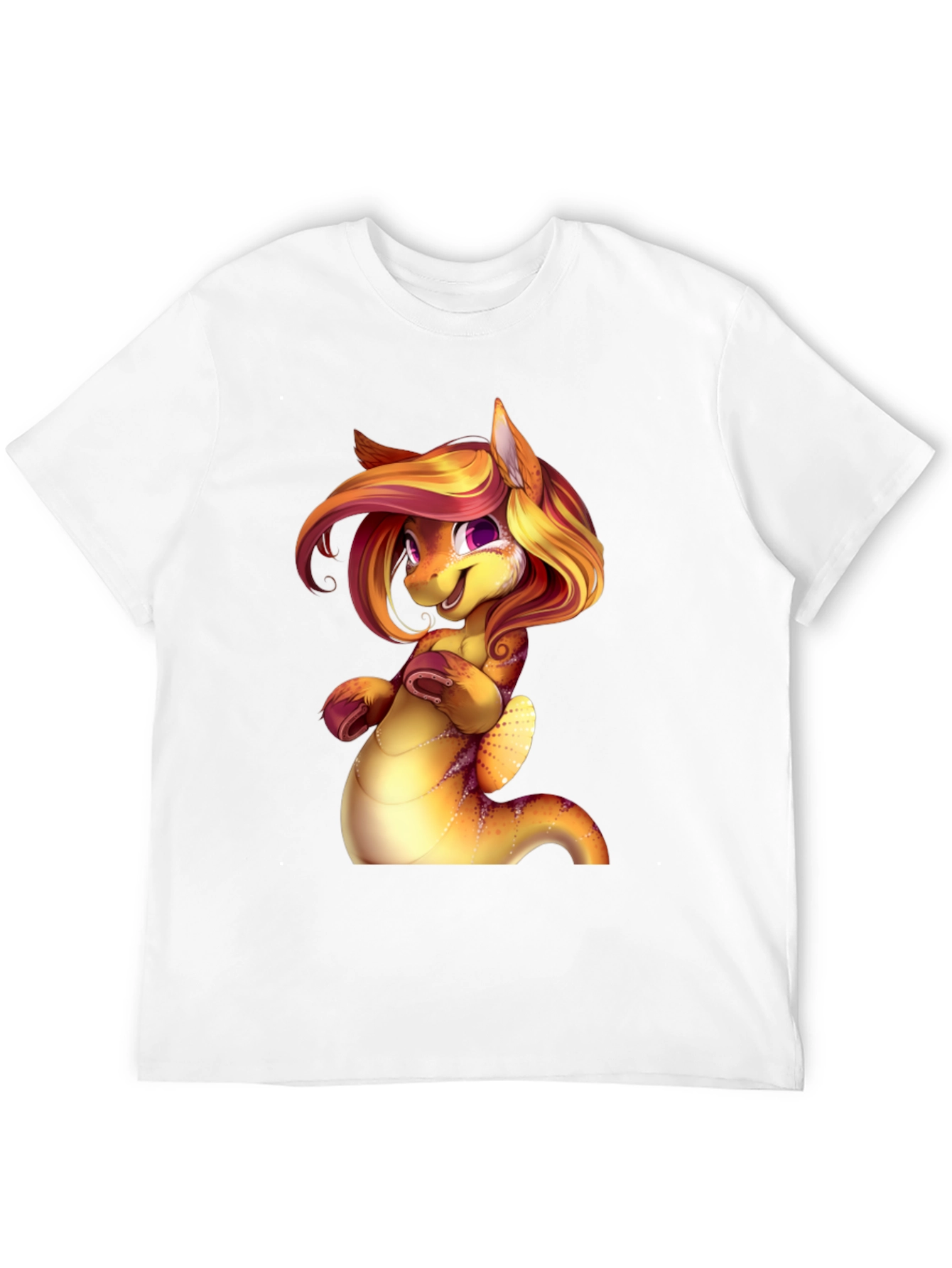 Black Cartoon Dragon Creature Graphic Tee Shirt view 12