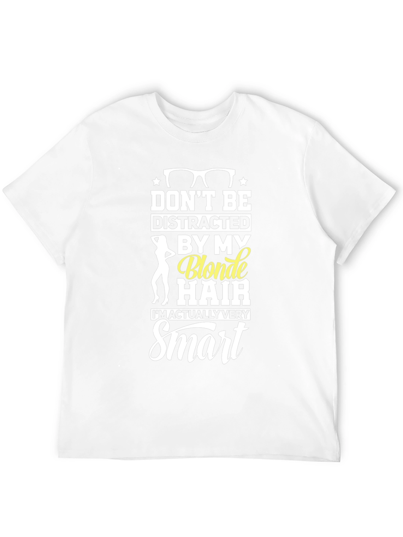 Black Don't Be Distracted By My Blonde Hair T-Shirt view 12