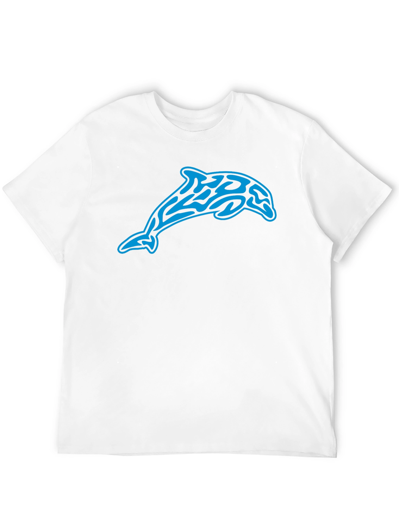 Black Tribal Dolphin Graphic Black T-Shirt view 12