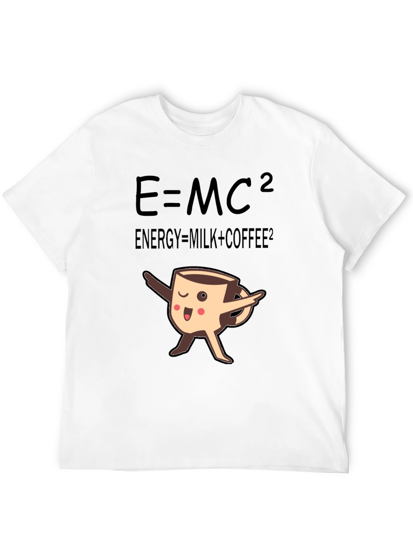 Black E=MC2 Coffee T-Shirt, Funny Science Tee view 12