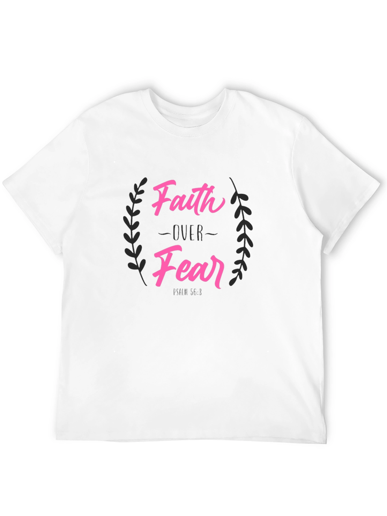Black Faith Over Fear Graphic Tee - Christian Inspired T-Shirt view 12