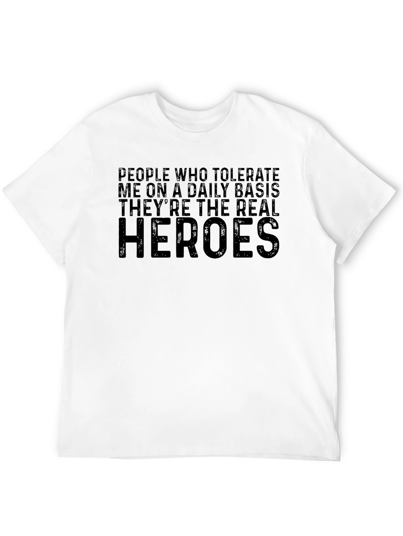 Black Real Heroes Graphic Tee - Black Crew Neck view 12