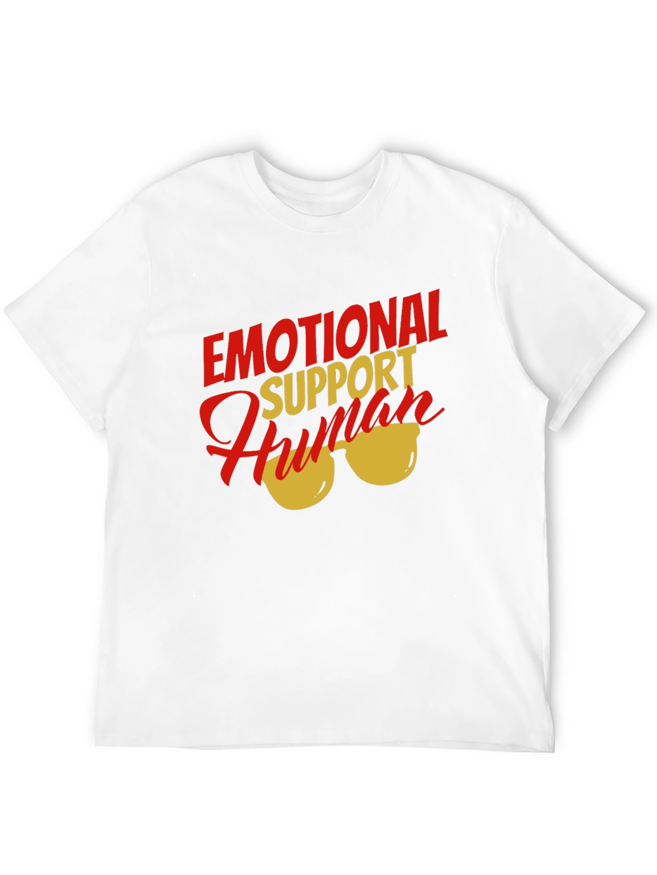 Black Emotional Support Human T-Shirt view 12