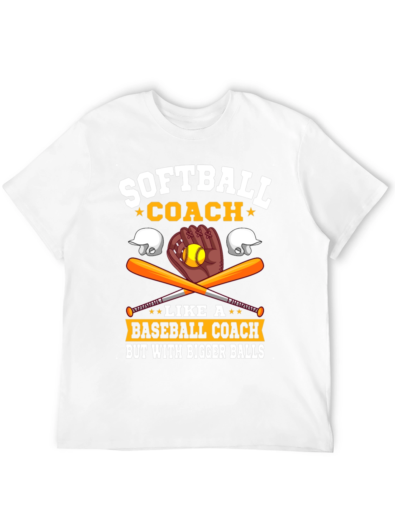 Black Softball Coach Bigger Balls Graphic Tee view 12
