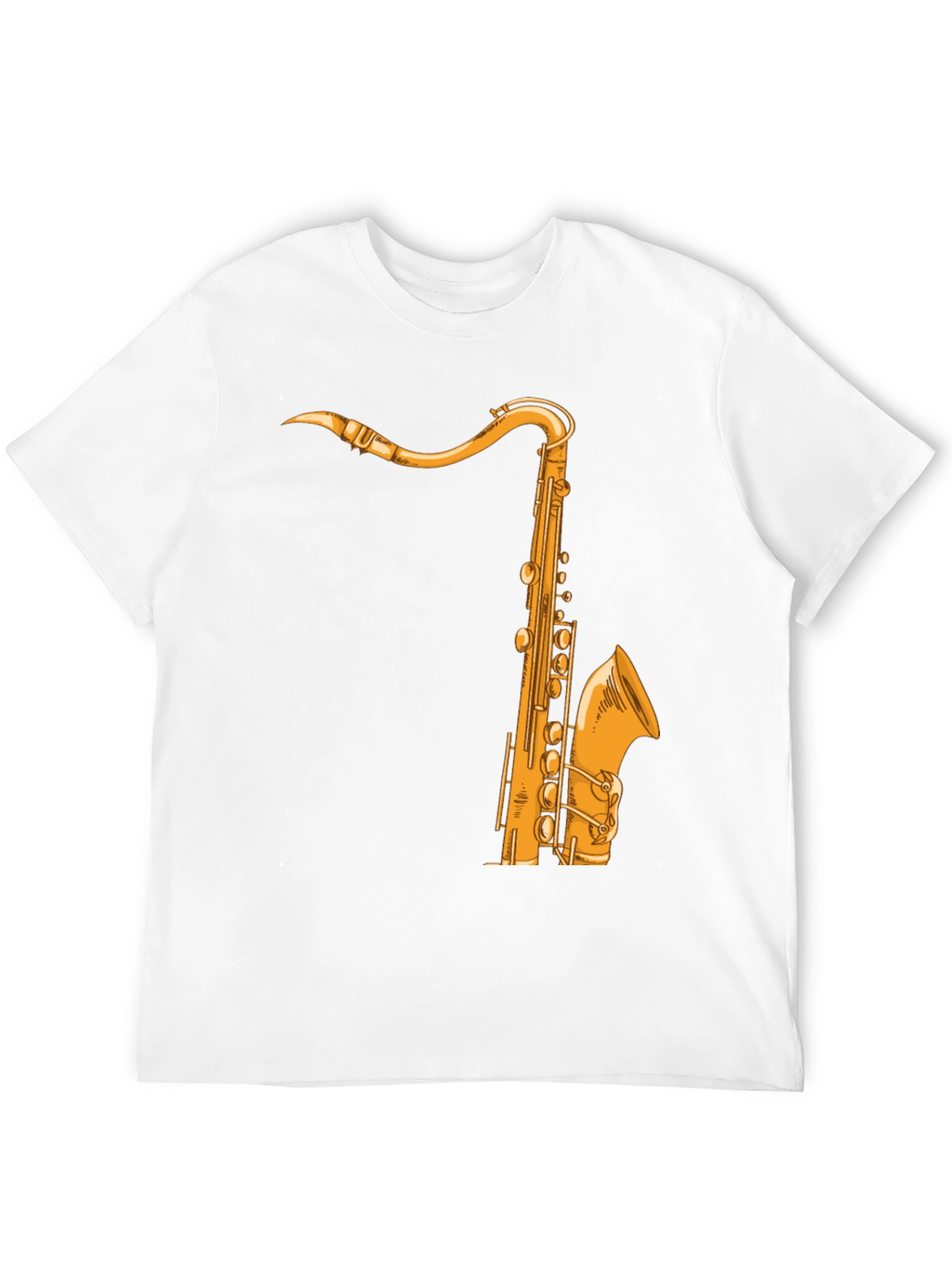 Black Saxophone Graphic Tee - Music Lover Shirt view 12