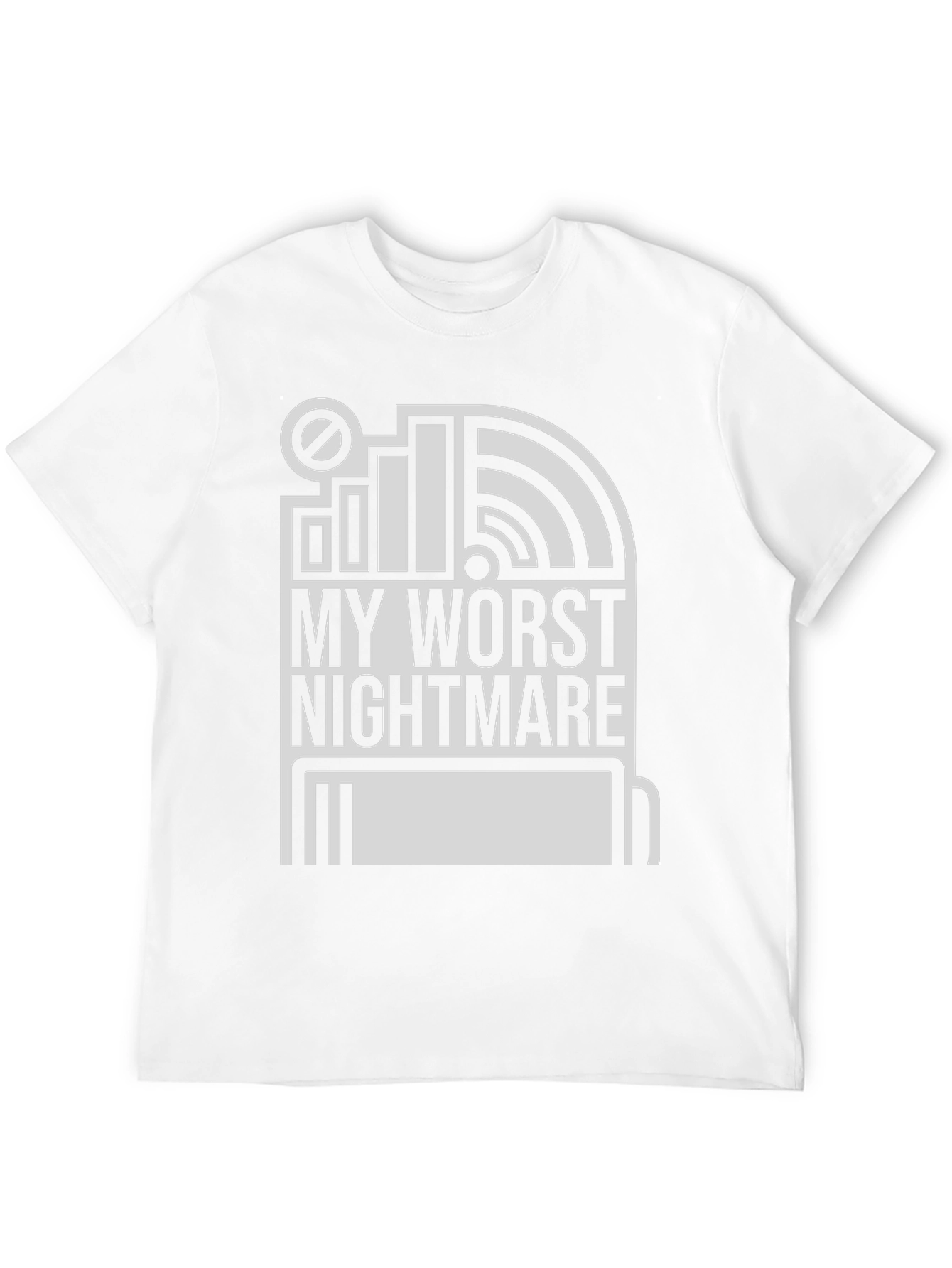 Black My Worst Nightmare Graphic T-Shirt - Tech Humor Tee view 12
