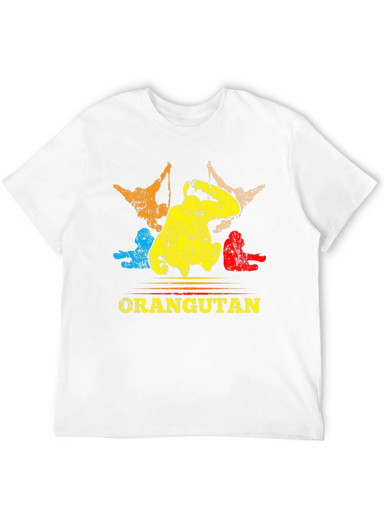 Black Orangutan Graphic Print T-Shirt view 12