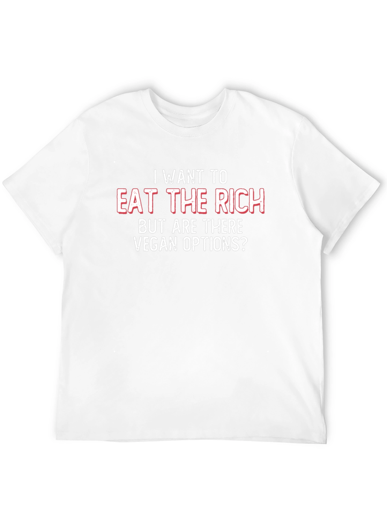 Black Eat the Rich Vegan Options Graphic Tee view 12