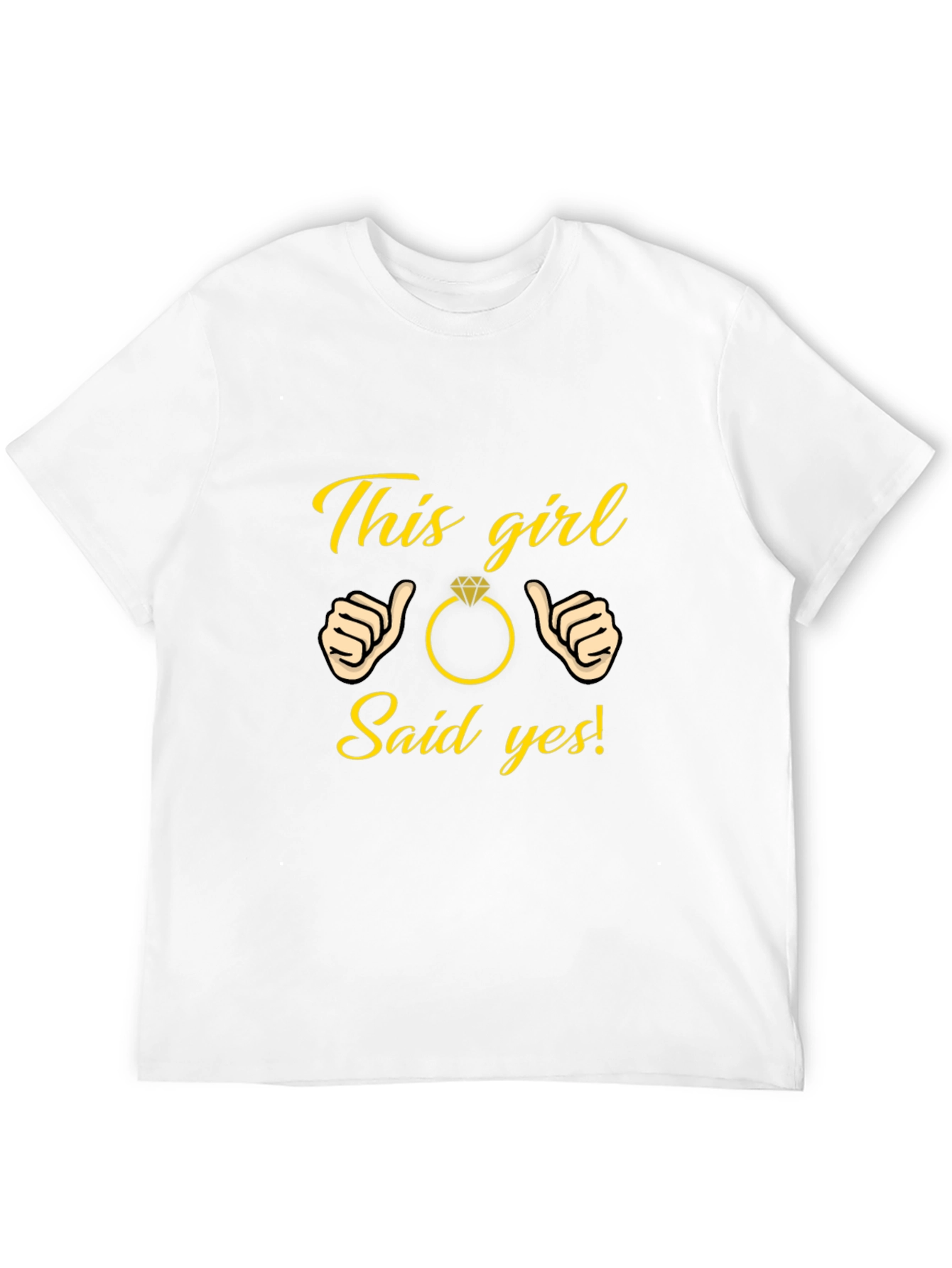 Black This Girl Said Yes T-Shirt Engagement Gift view 12