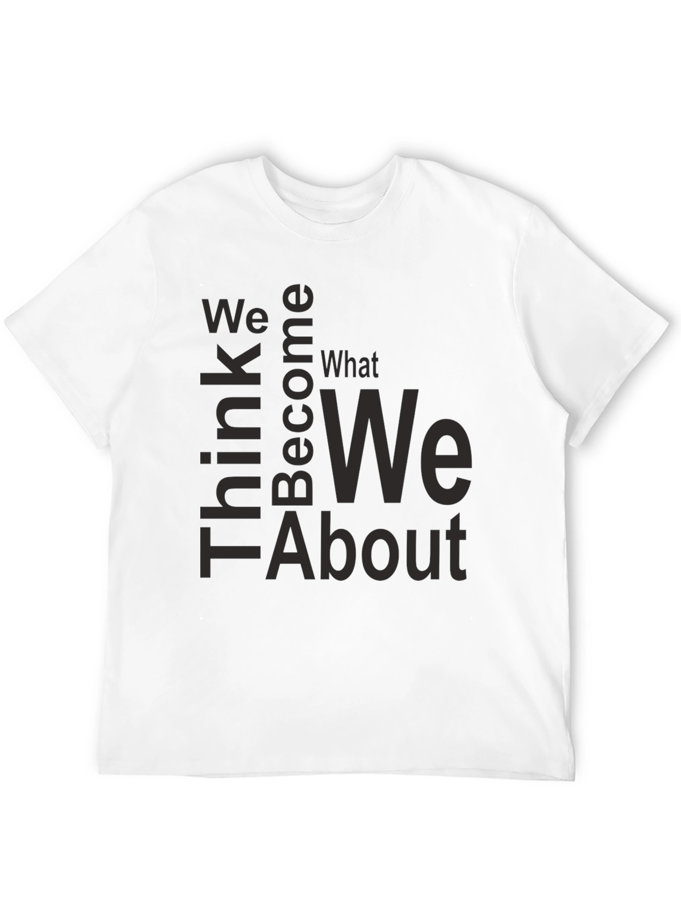 Black Inspirational 'Think' Graphic T-Shirt - Unisex view 12