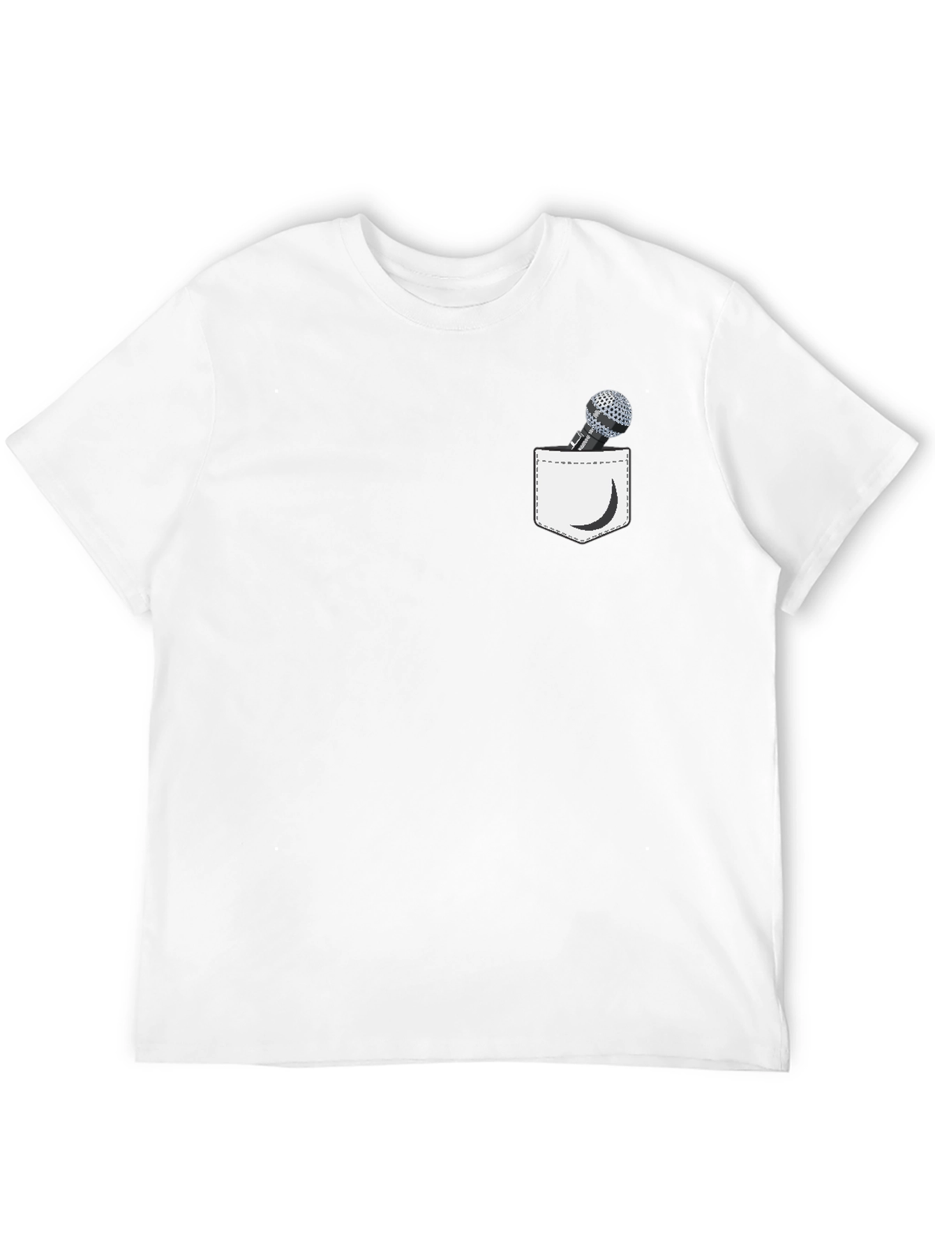 Black Microphone Pocket Graphic Tee - Black view 12