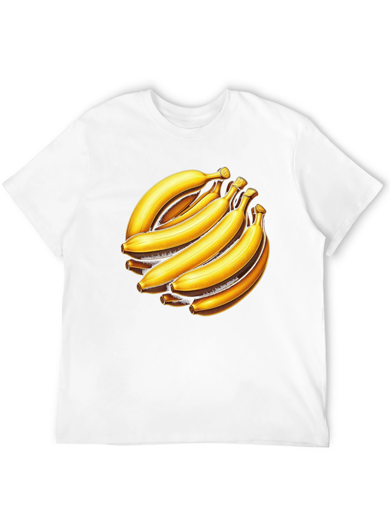 Black Banana Bunch Graphic Tee - Black Cotton Casual T-Shirt view 12