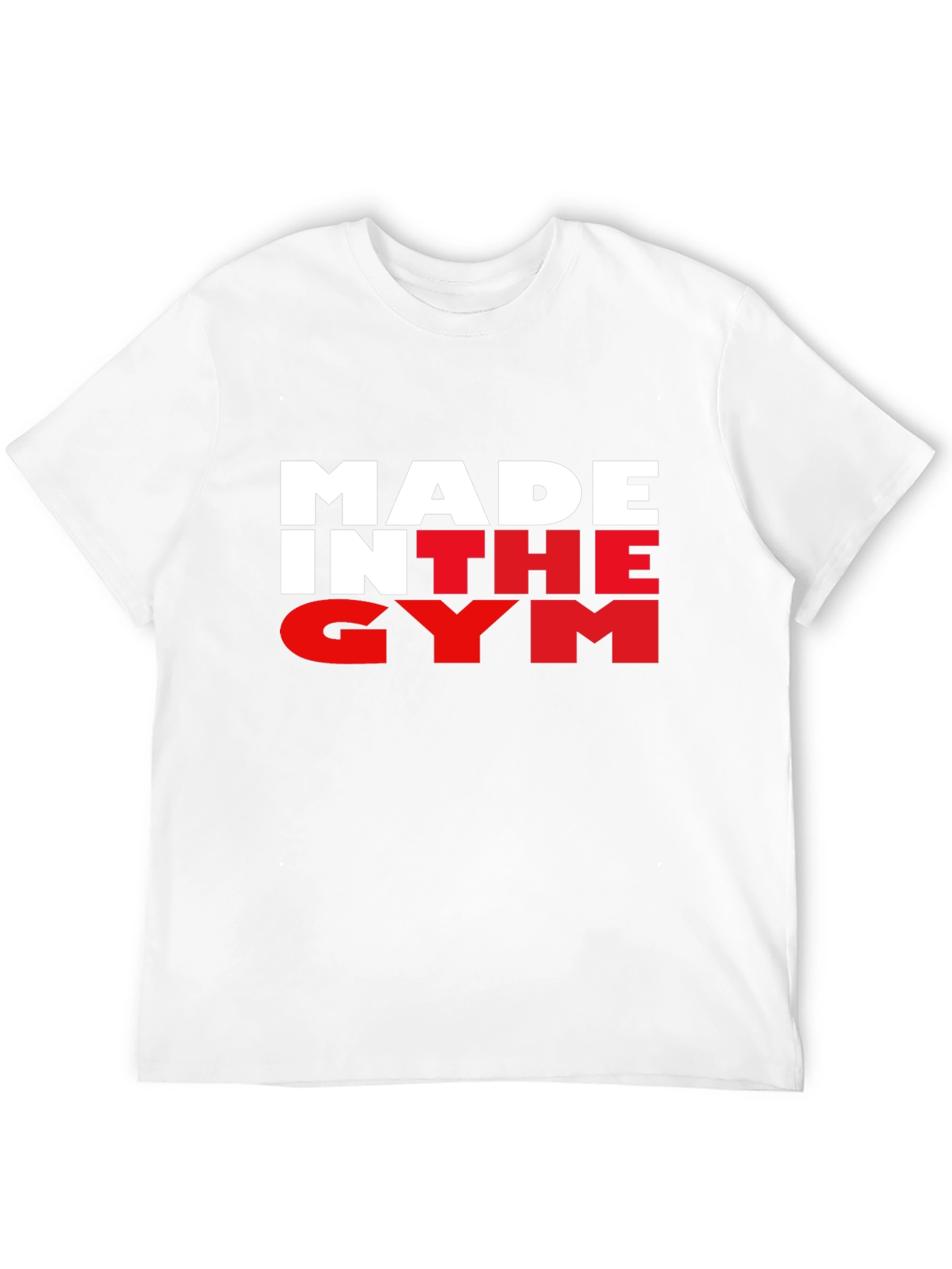Black Made In The Gym Black T-Shirt Fitness Apparel view 12