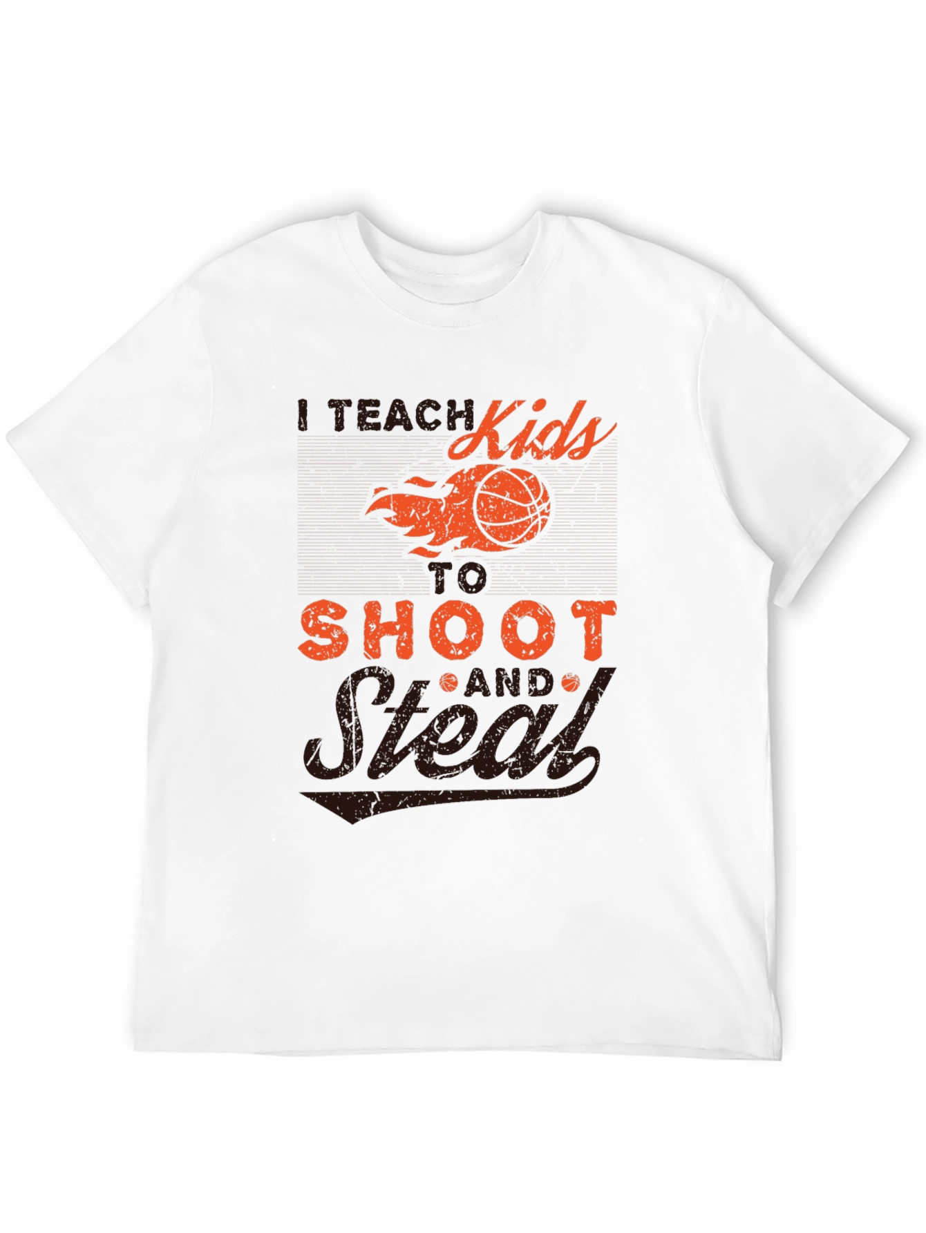 Black I Teach Kids to Shoot & Steal T-Shirt view 12