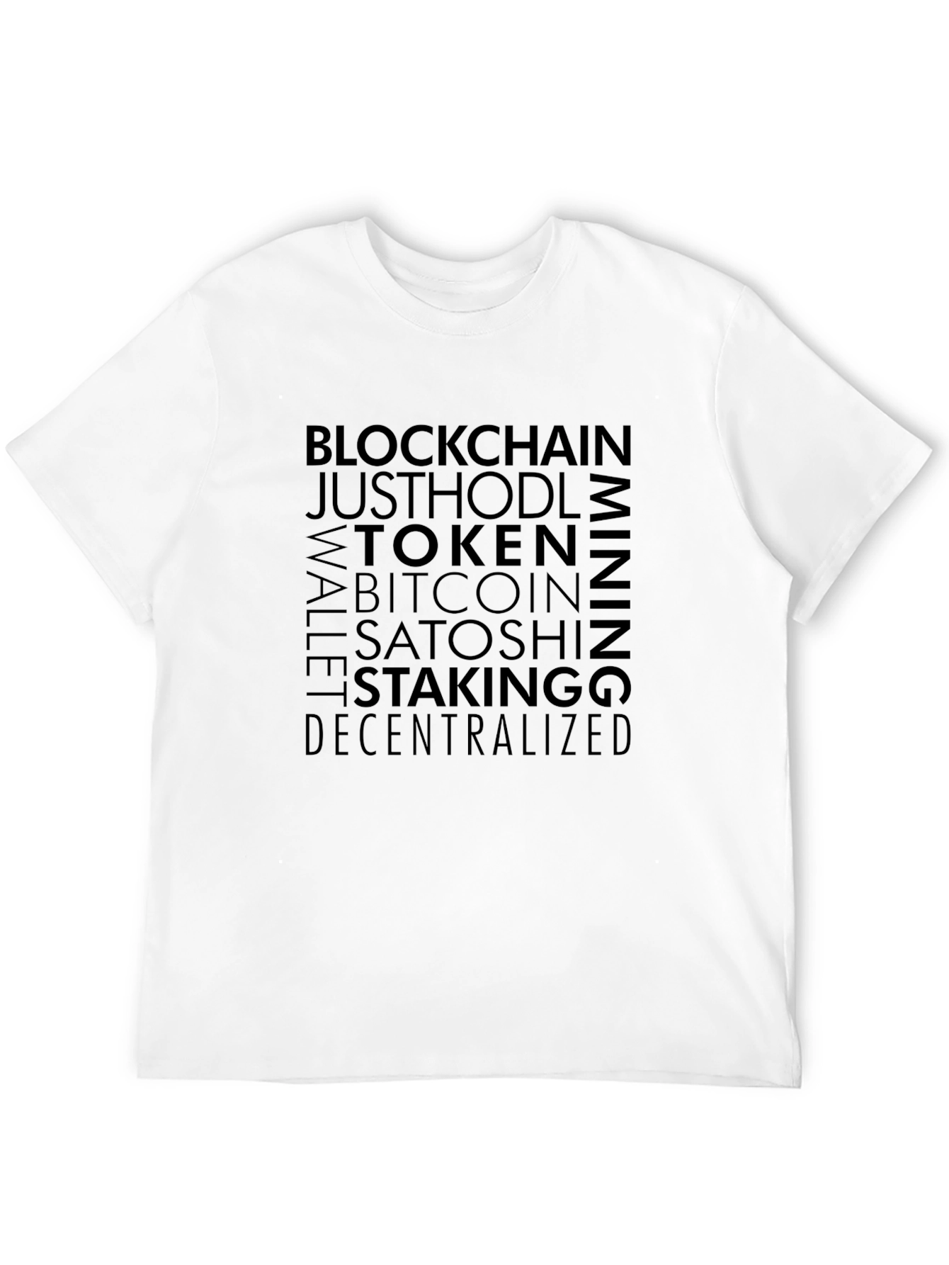 Black Crypto Enthusiast Tee: Blockchain Bitcoin Mining Design view 12