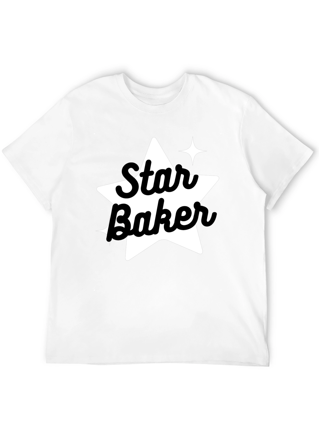Black Star Baker Black Tee - Baking Enthusiast Apparel view 12