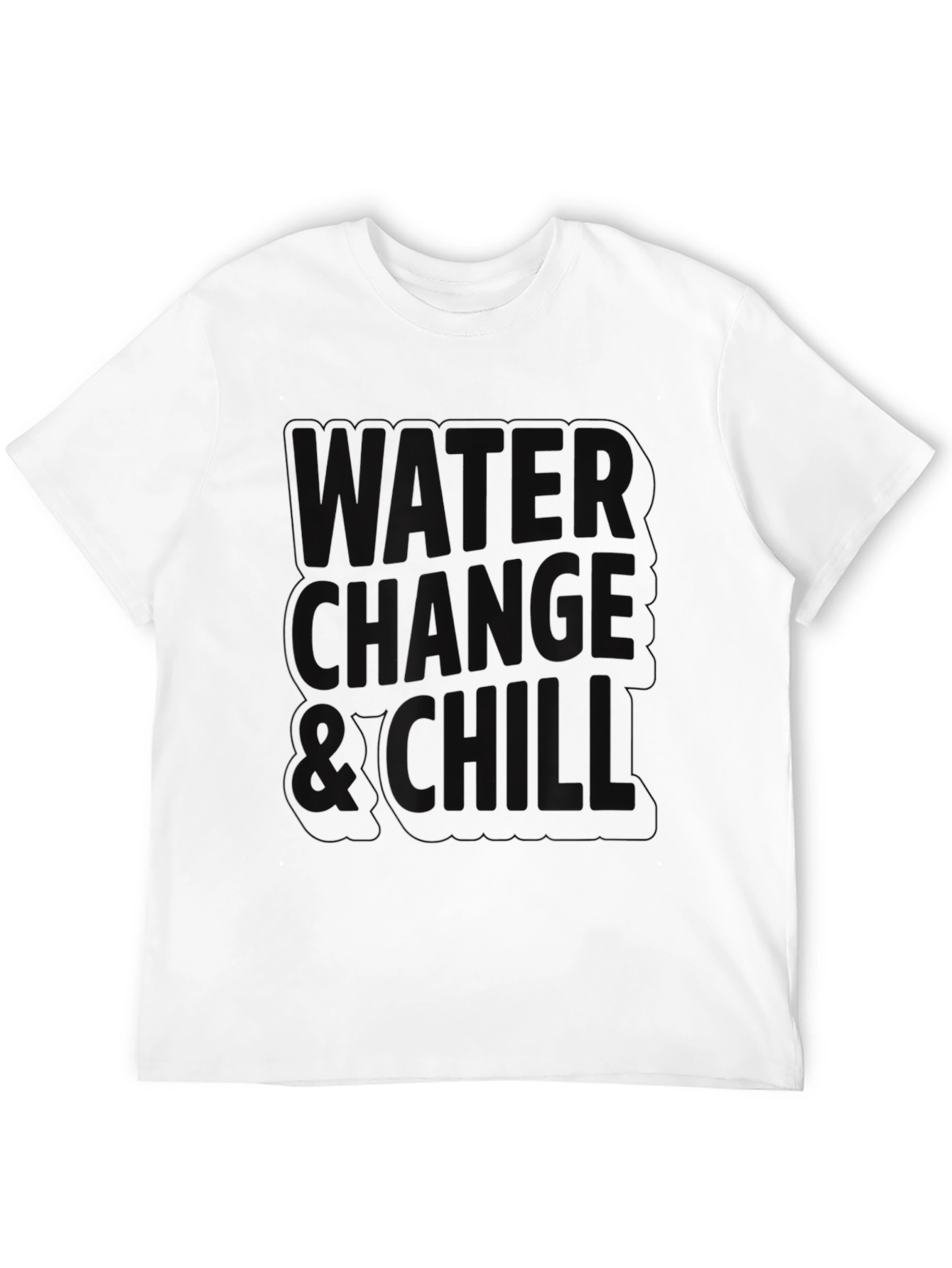 Black Water Change & Chill Black Graphic Tee view 12