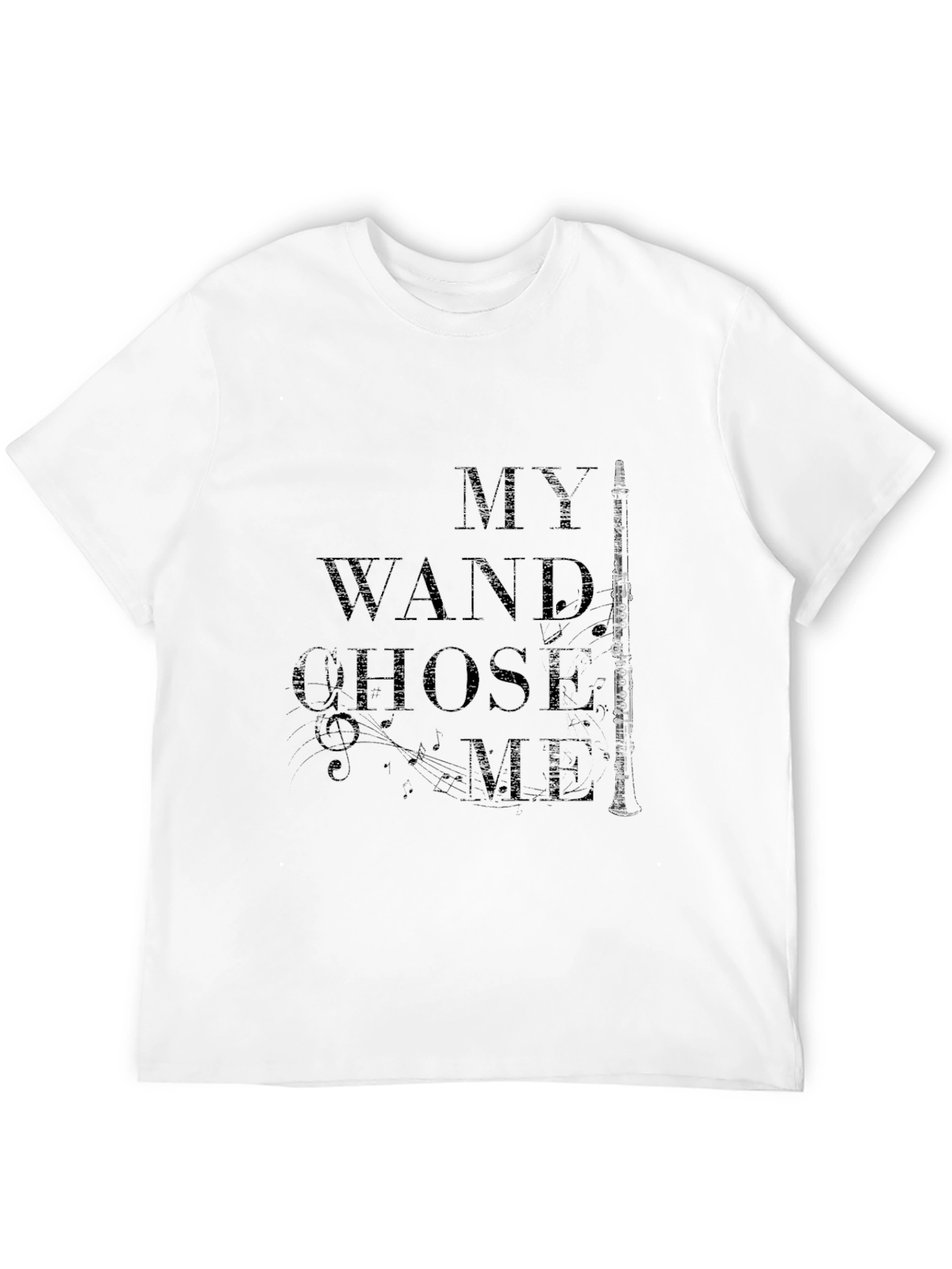 Black My Wand Chose Me Clarinet T-Shirt view 12