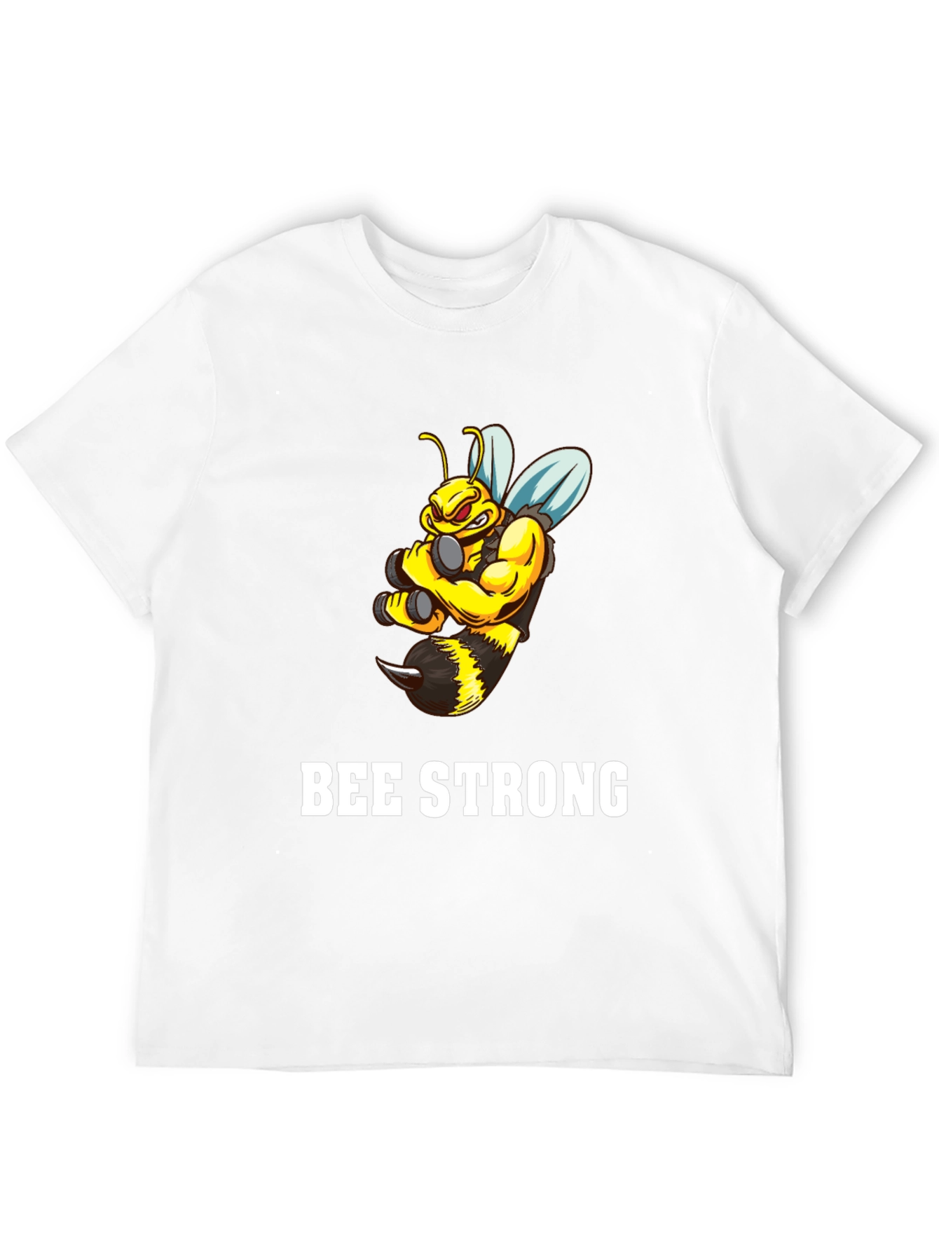 Black Bee Strong Graphic T-Shirt - Black view 12