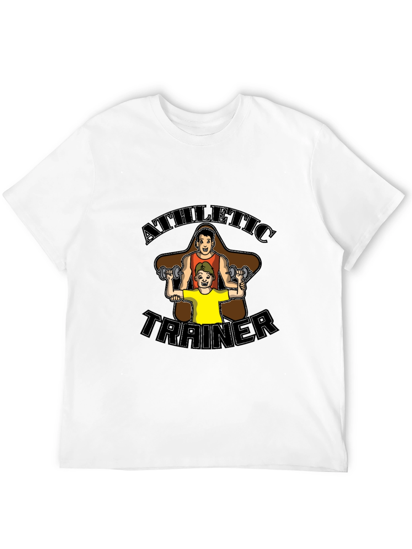 Black Athletic Trainer Graphic Tee - Black Unisex view 12