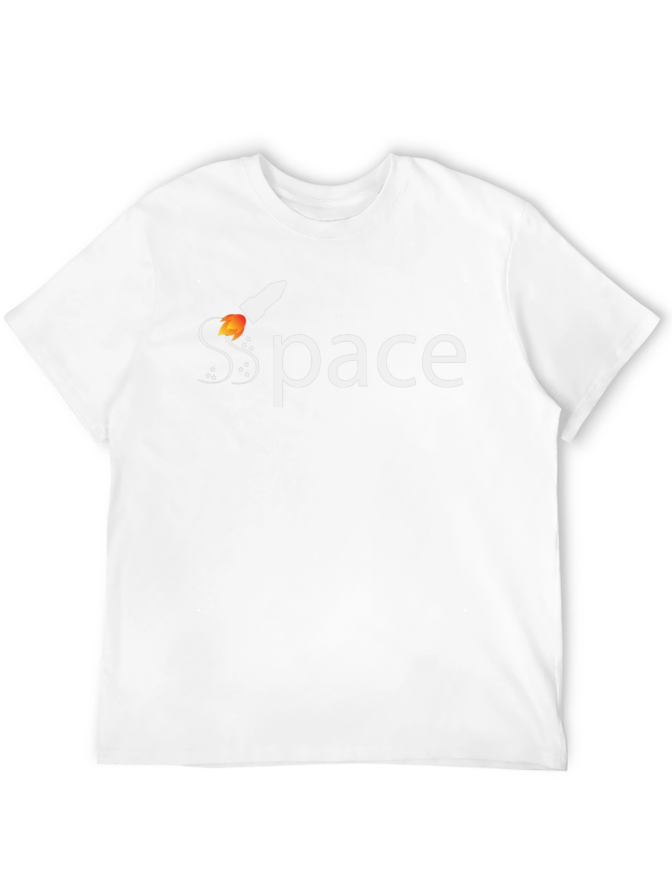 Black Space Rocket T-Shirt - Premium Cotton Tee view 12