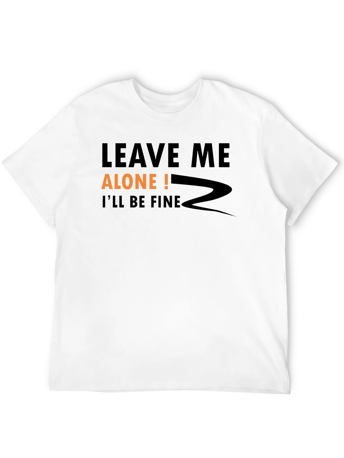 Black Leave Me Alone Graphic Tee view 12