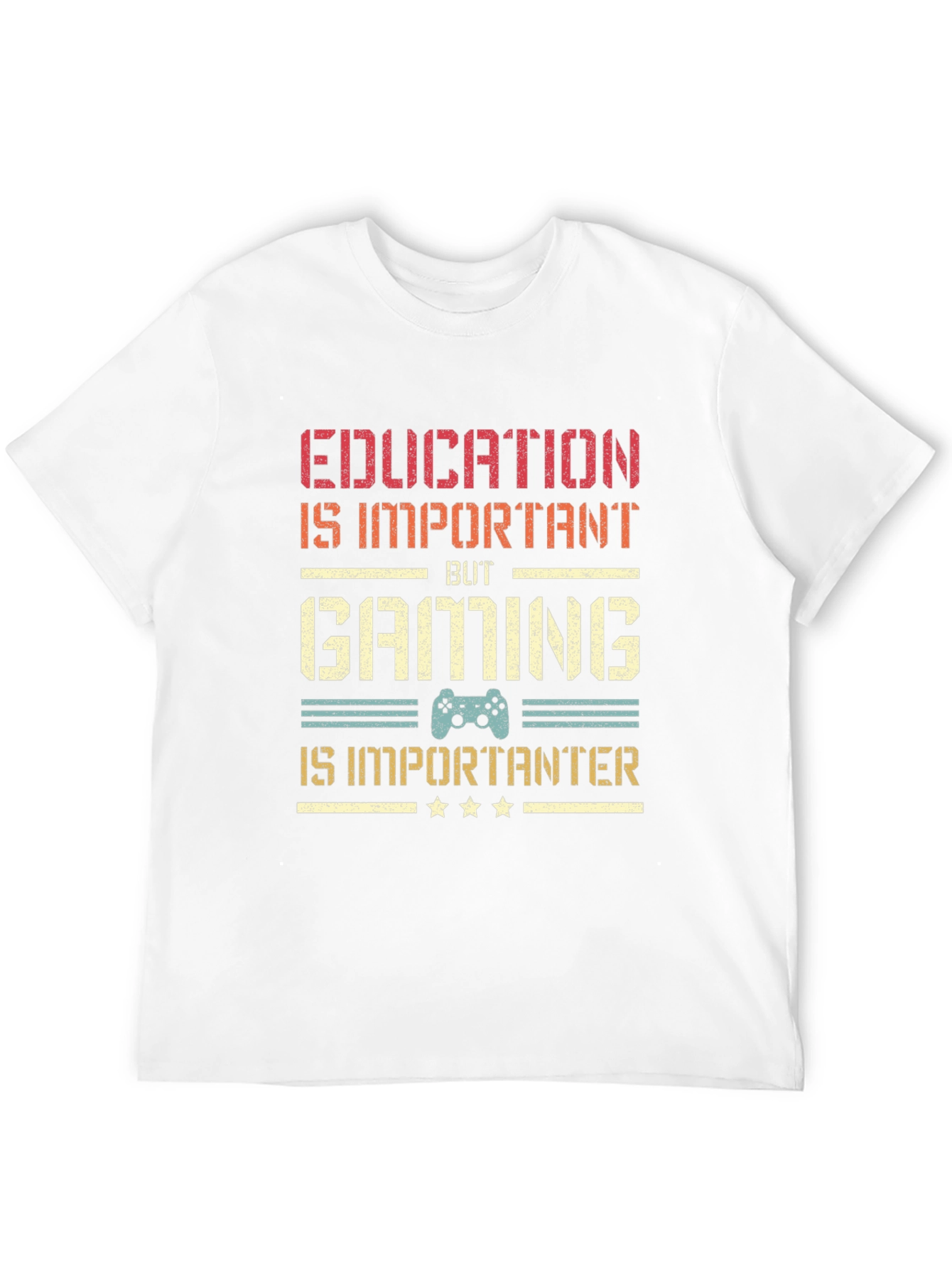 Black Gaming is Importanter T-Shirt - Gamer Gift view 12