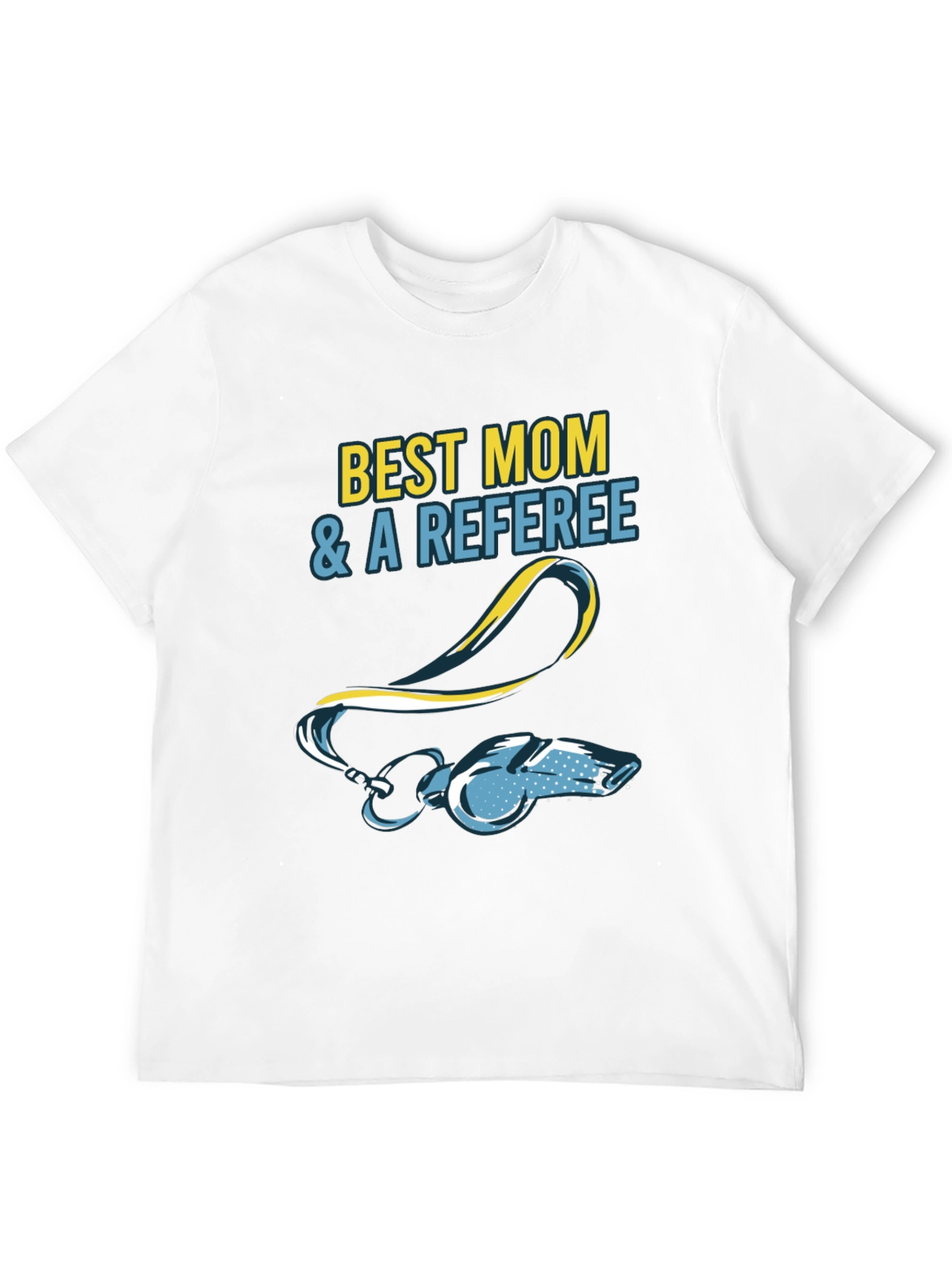 Black Best Mom & a Referee T-Shirt view 12