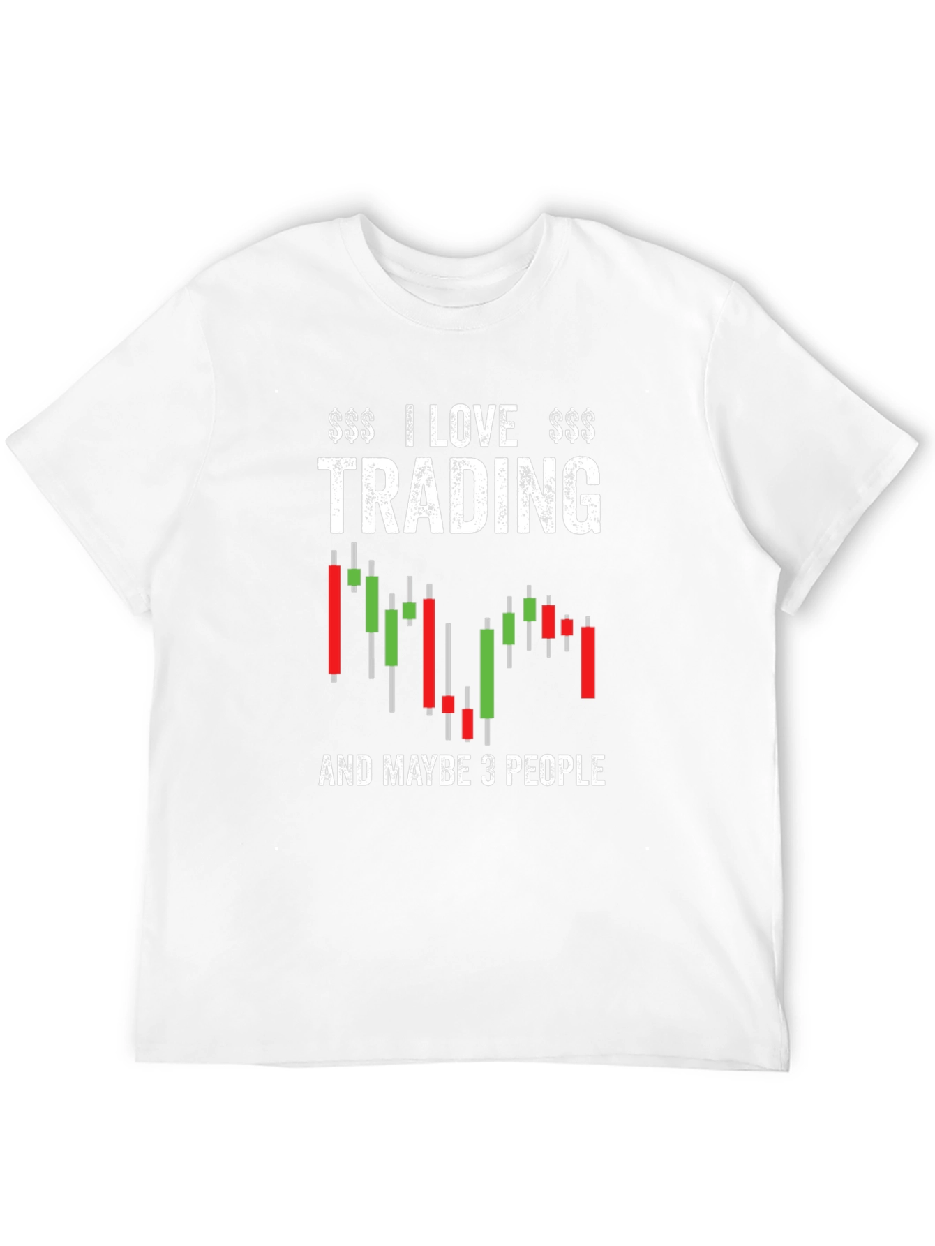 Black I Love Trading Funny Stock Market T-Shirt view 12