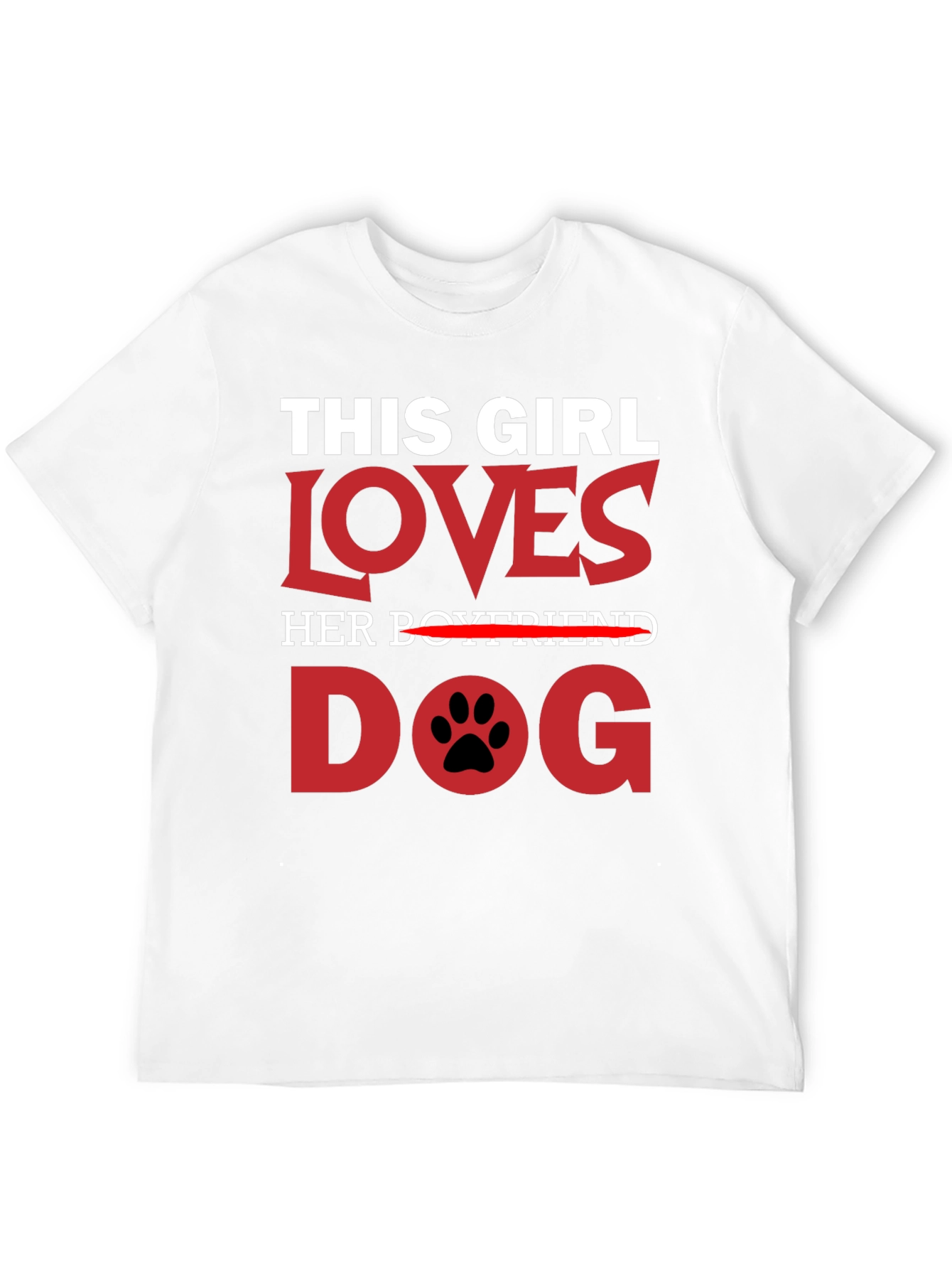 Black This Girl Loves Dog T-Shirt view 12