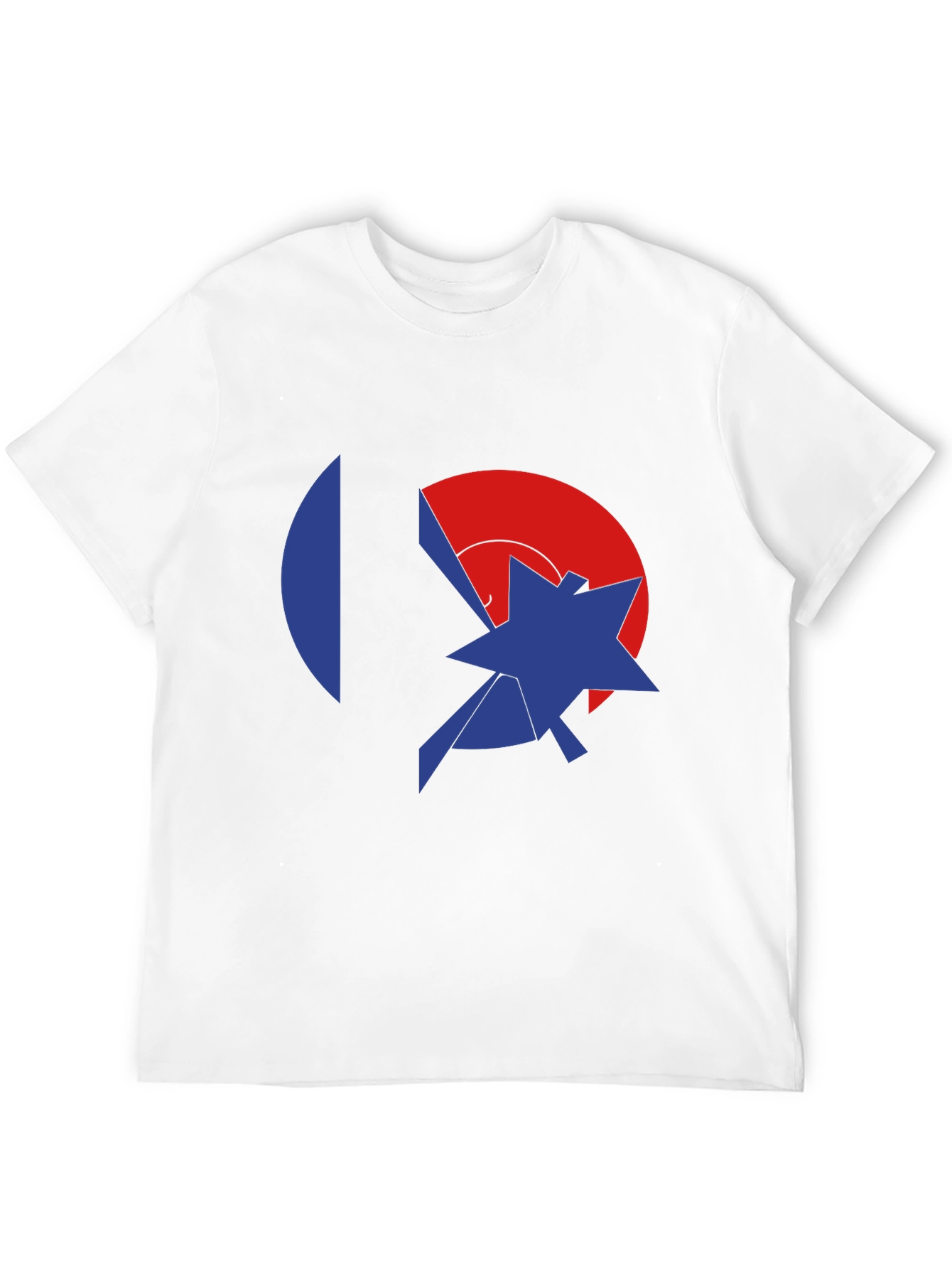 Black Abstract Graphic Black Tee - Modern Casual Style view 12