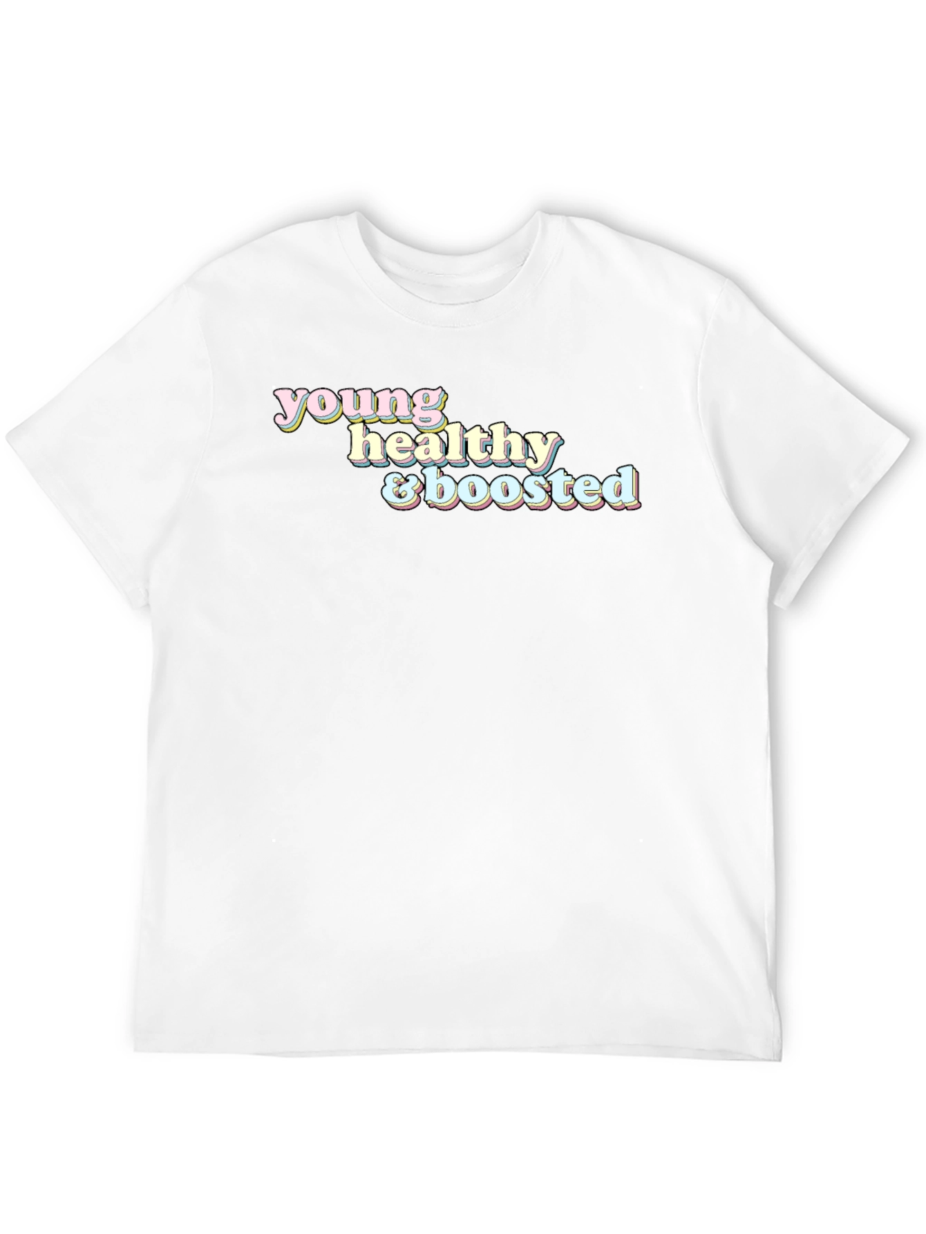 Black Young Healthy & Boosted Graphic Tee view 12