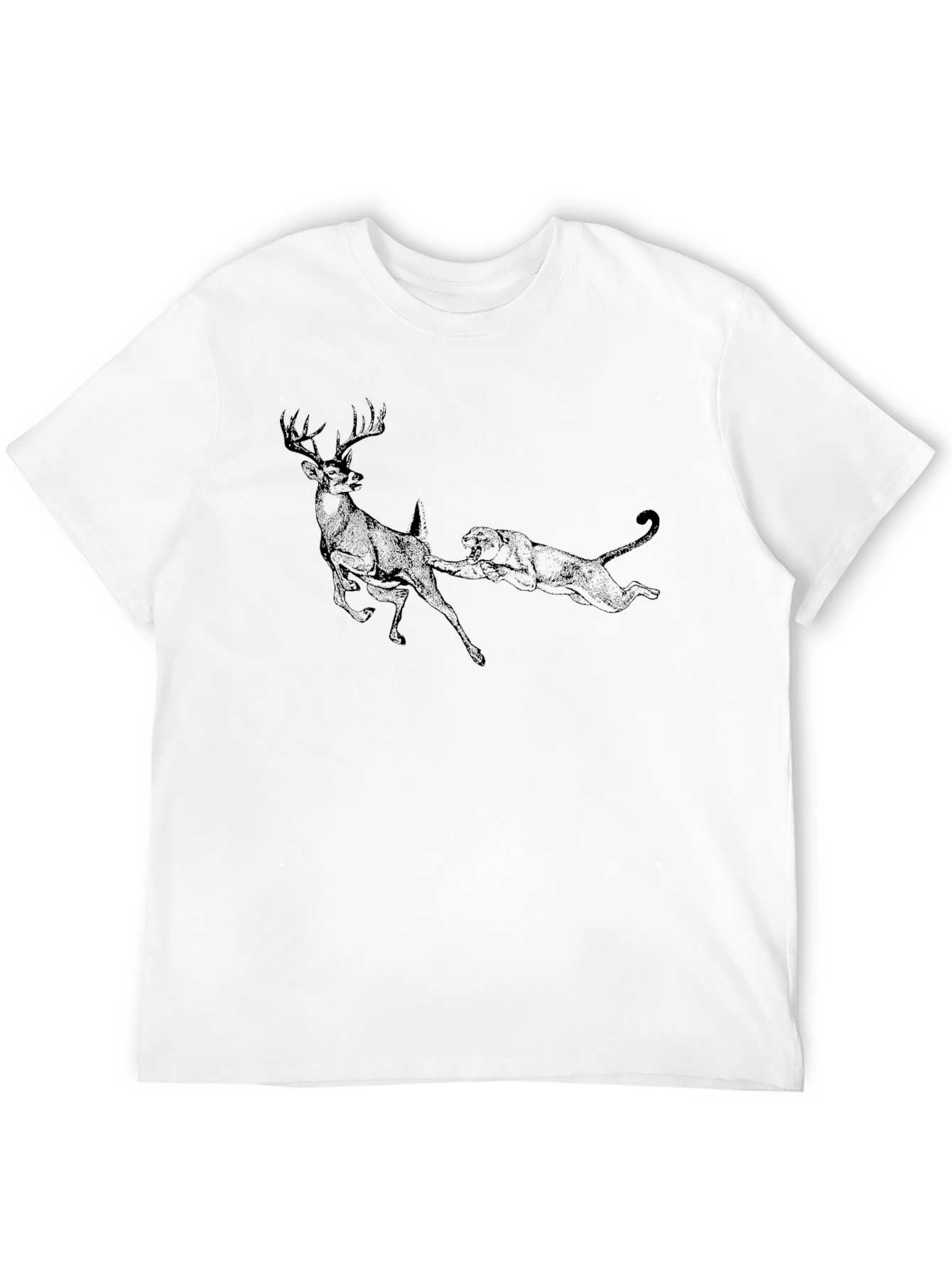 Black Predator and Prey Black Graphic T-Shirt view 12