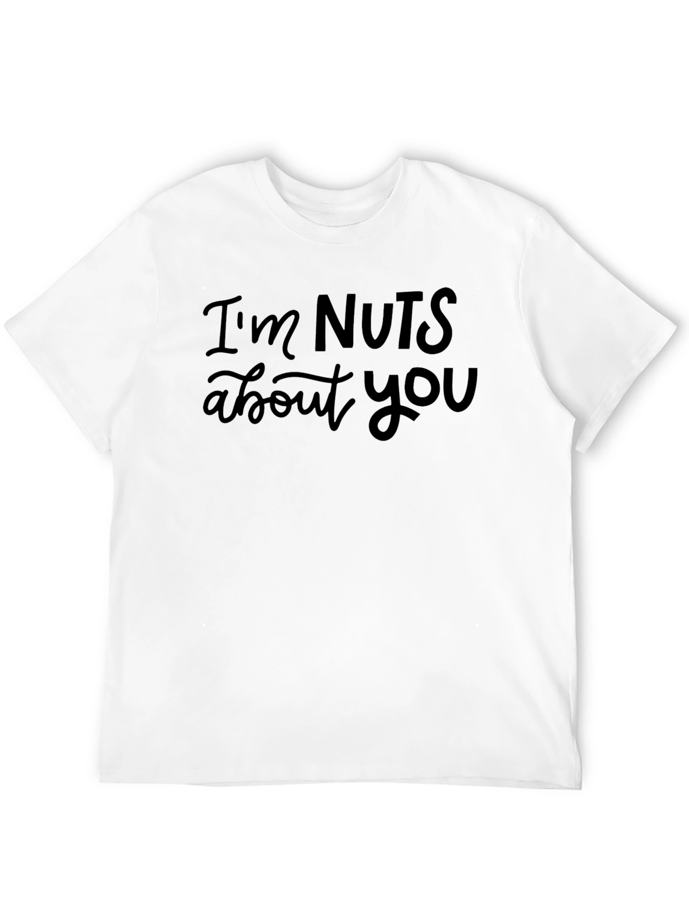 Black I'm Nuts About You Graphic Tee - Black view 12