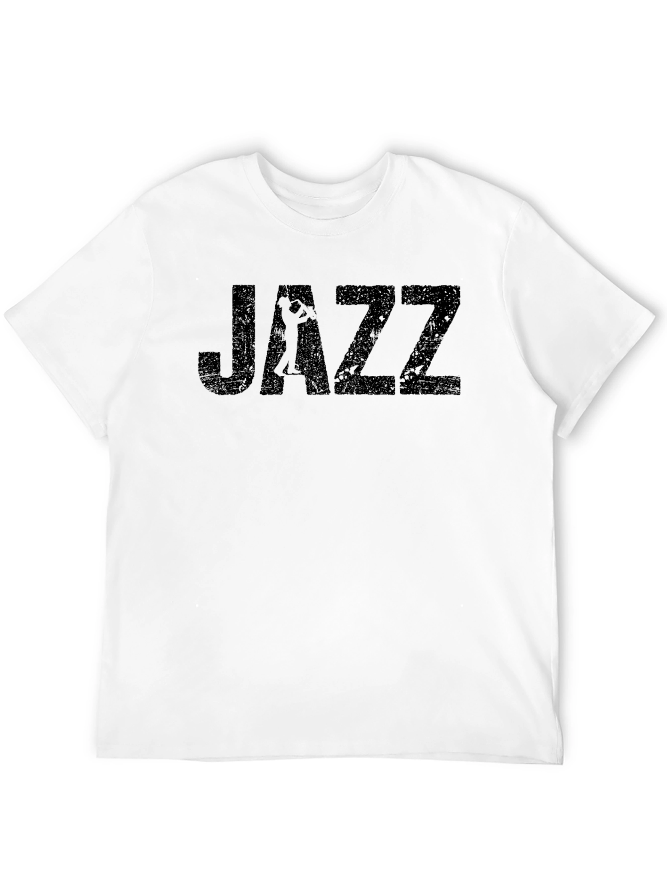 Black Jazz Saxophone Player Graphic T-Shirt - Black view 12
