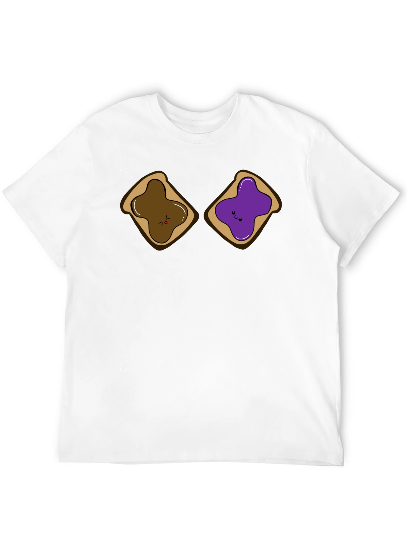 Black PB&J Sandwich Funny Graphic T-Shirt view 12
